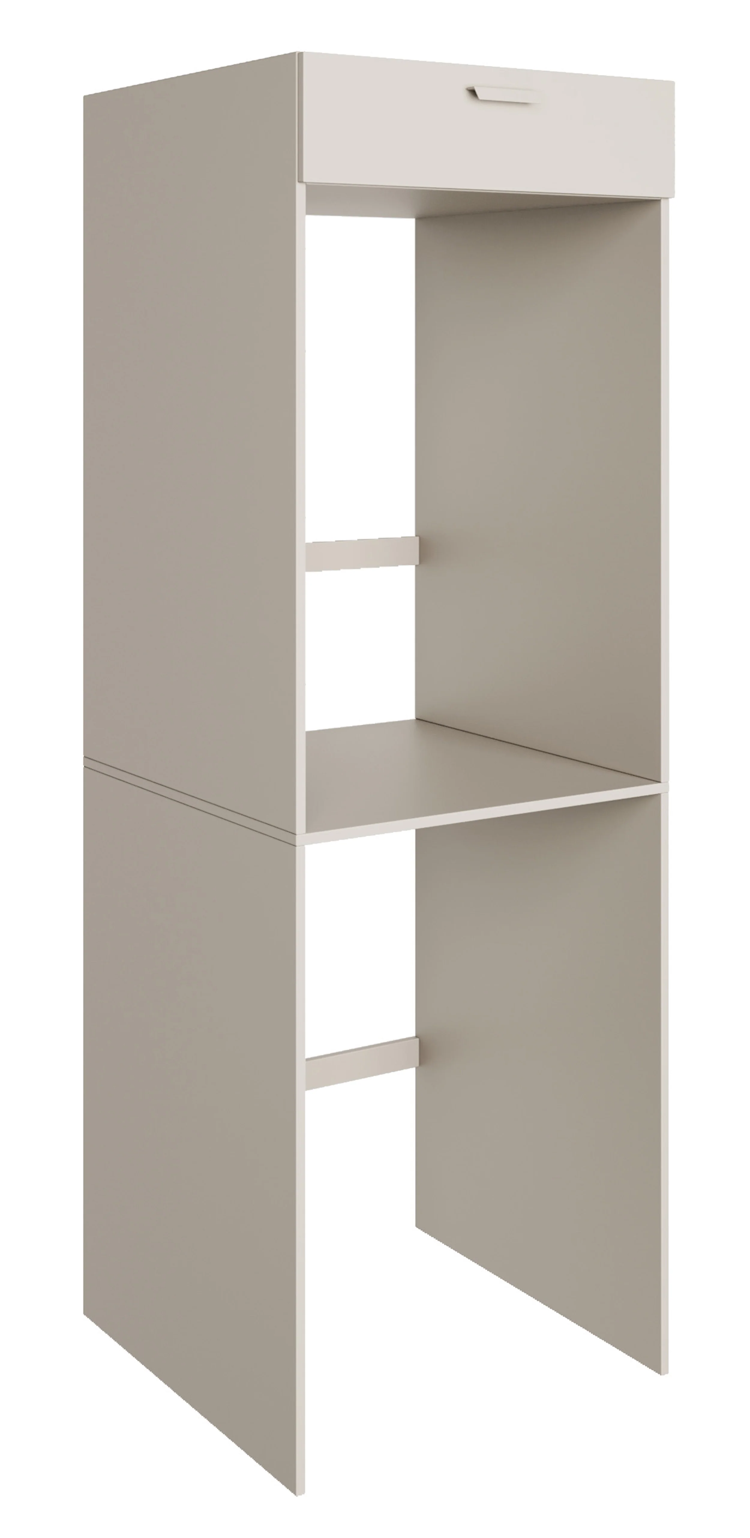 Szafka nad pralkę dwukomorowa Holv 68 cm kaszmir - Image 8