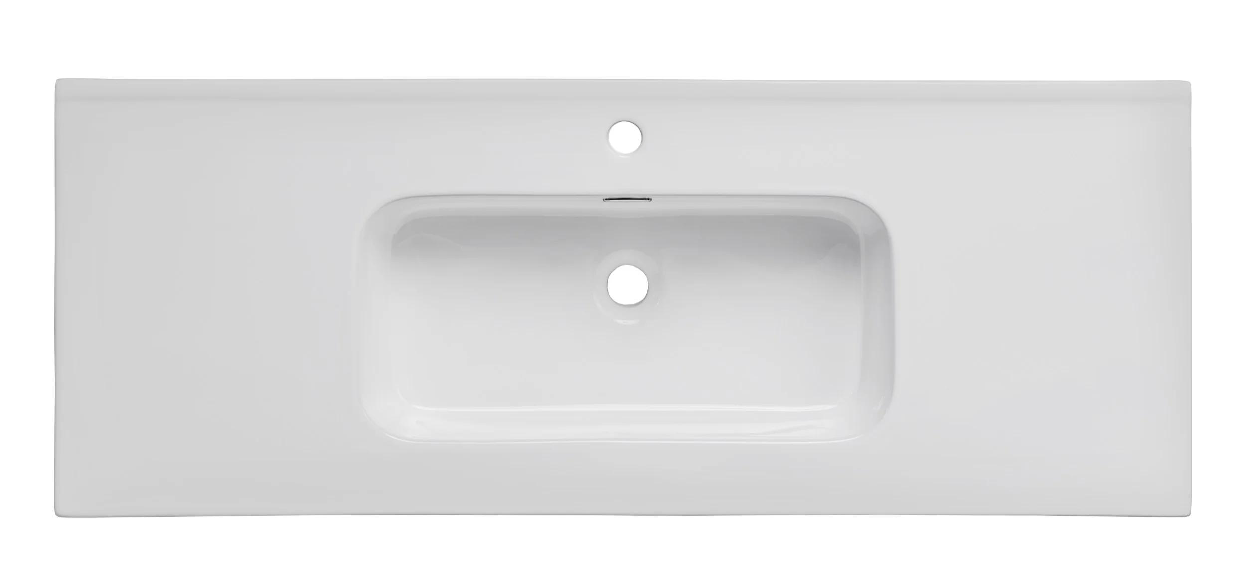 Umywalka łazienkowa jednokomorowa Go 120x46 cm biały połysk - Image 4