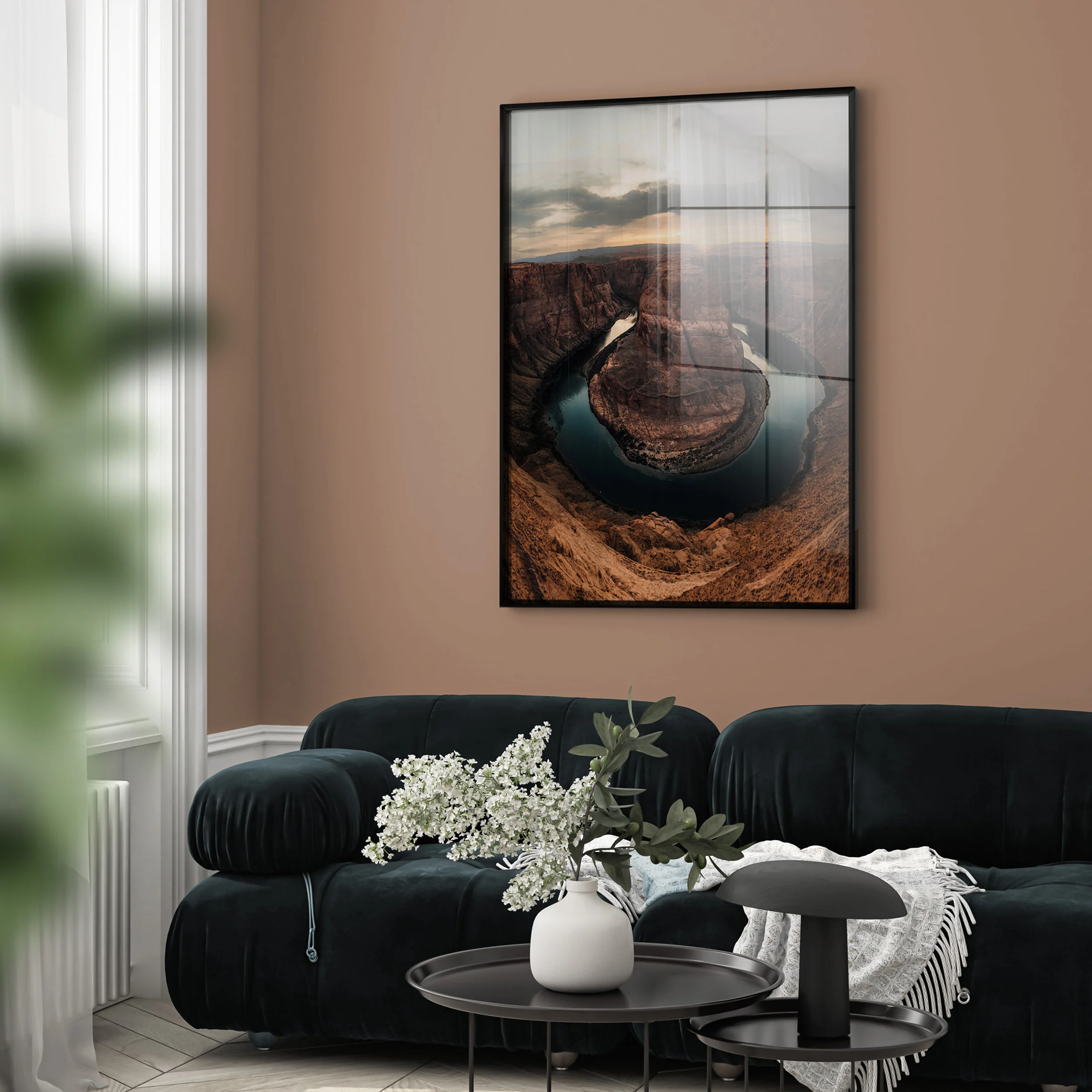 Obraz XL na szkle w ramie Horseshoe Canyon 120x80 cm - Image 4
