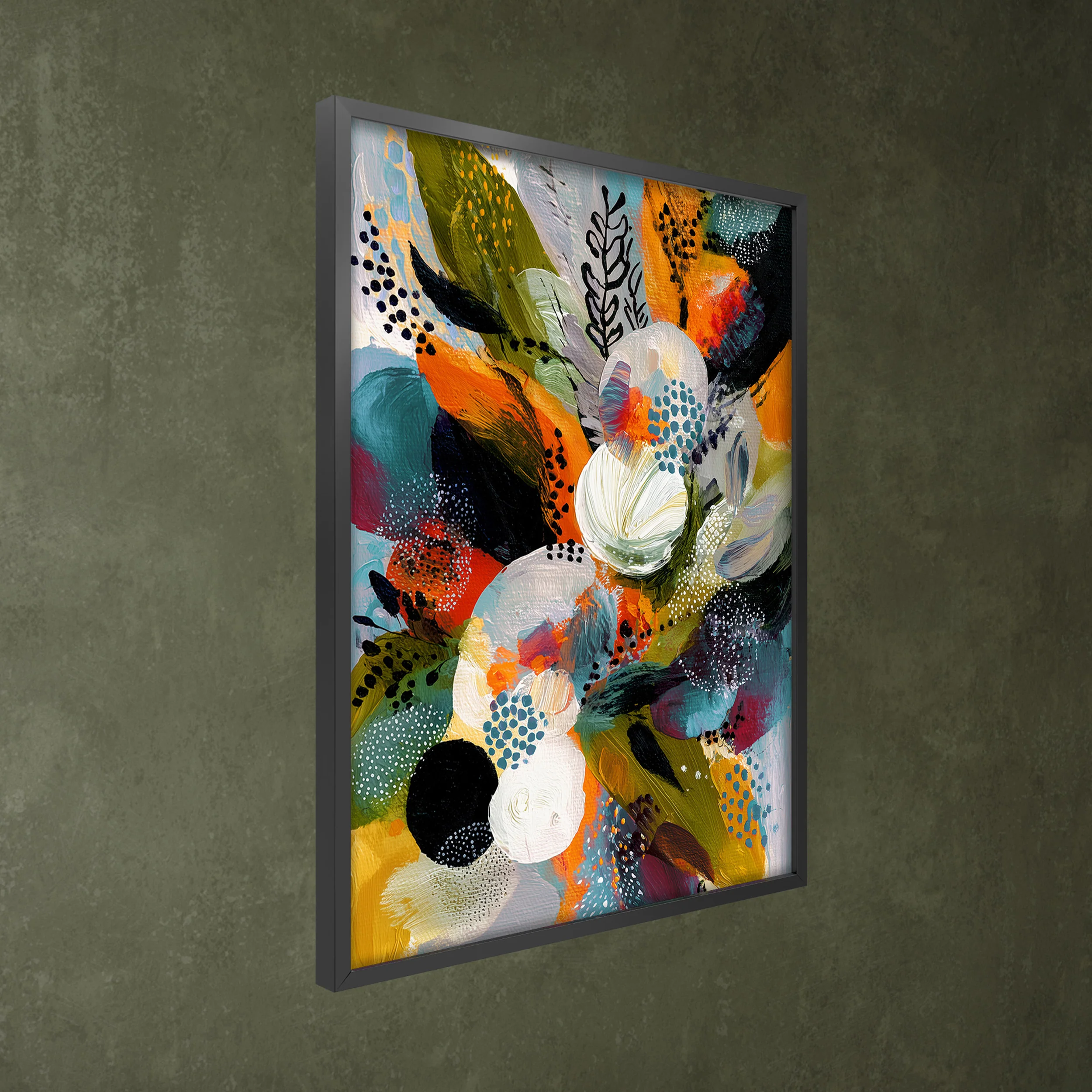 Obraz w czarnej ramie Exotic Foliage 70x50 cm - Image 4