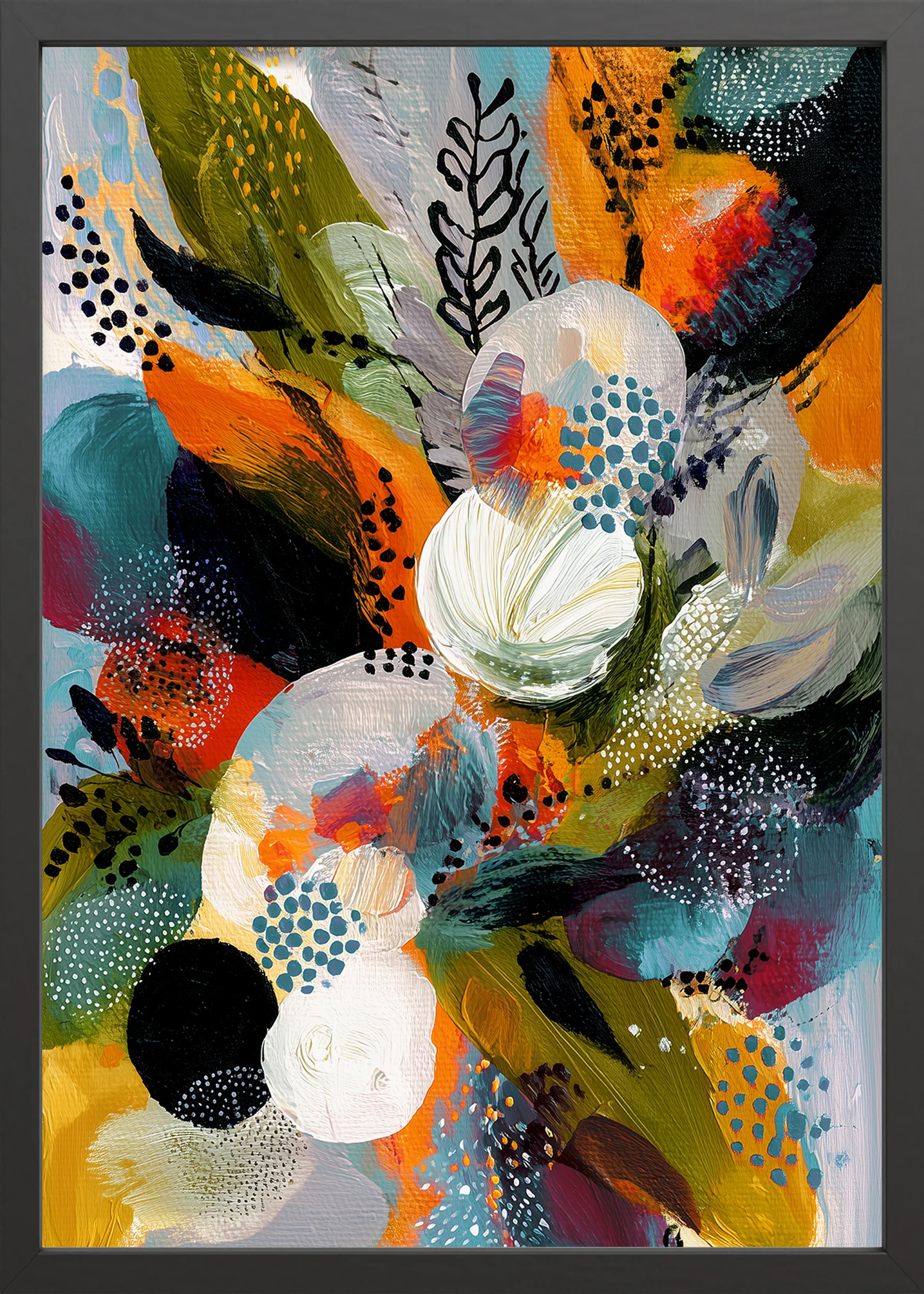 Obraz w czarnej ramie Exotic Foliage 70x50 cm - Image 6