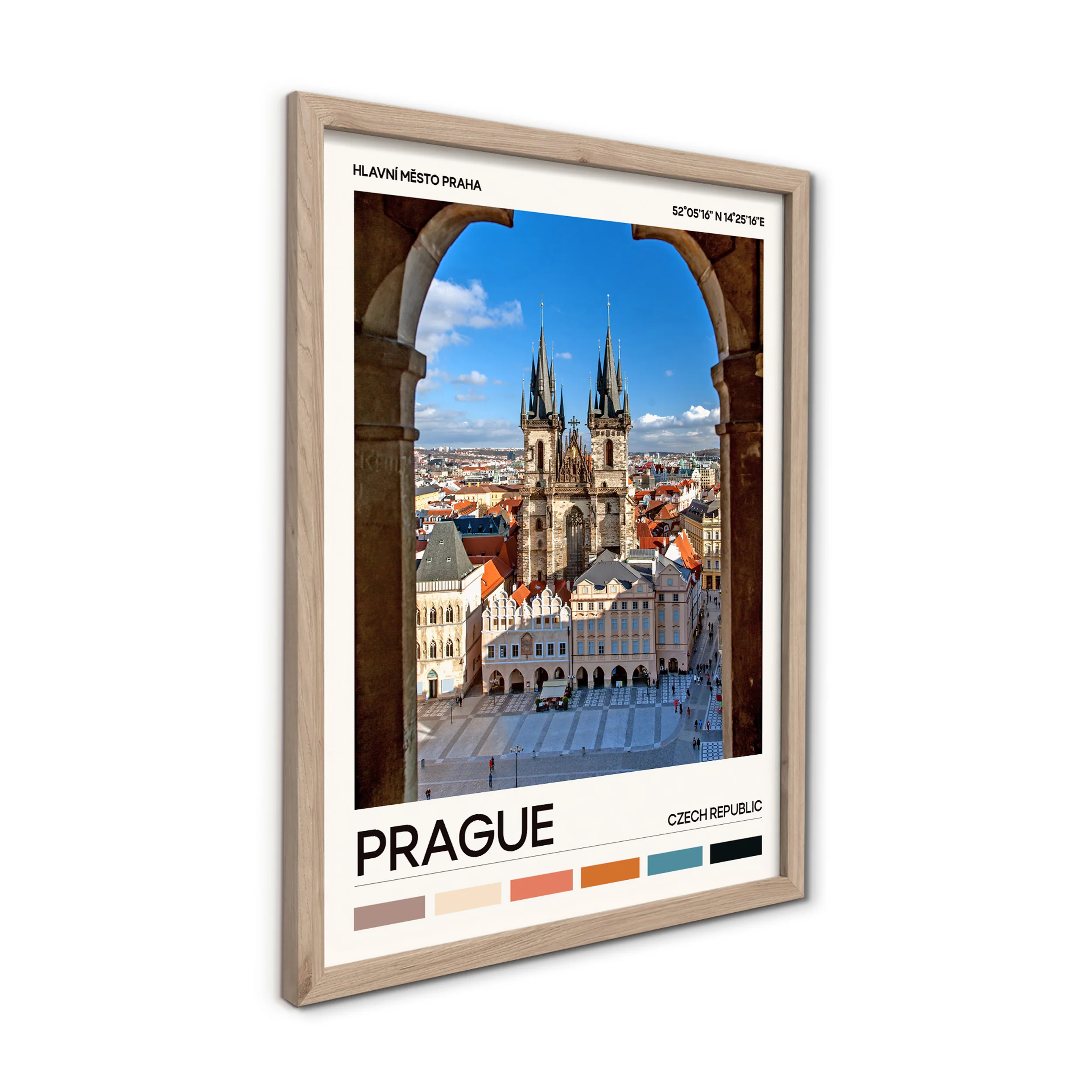 Obraz w ramie Prague 40x30 cm - Image 6