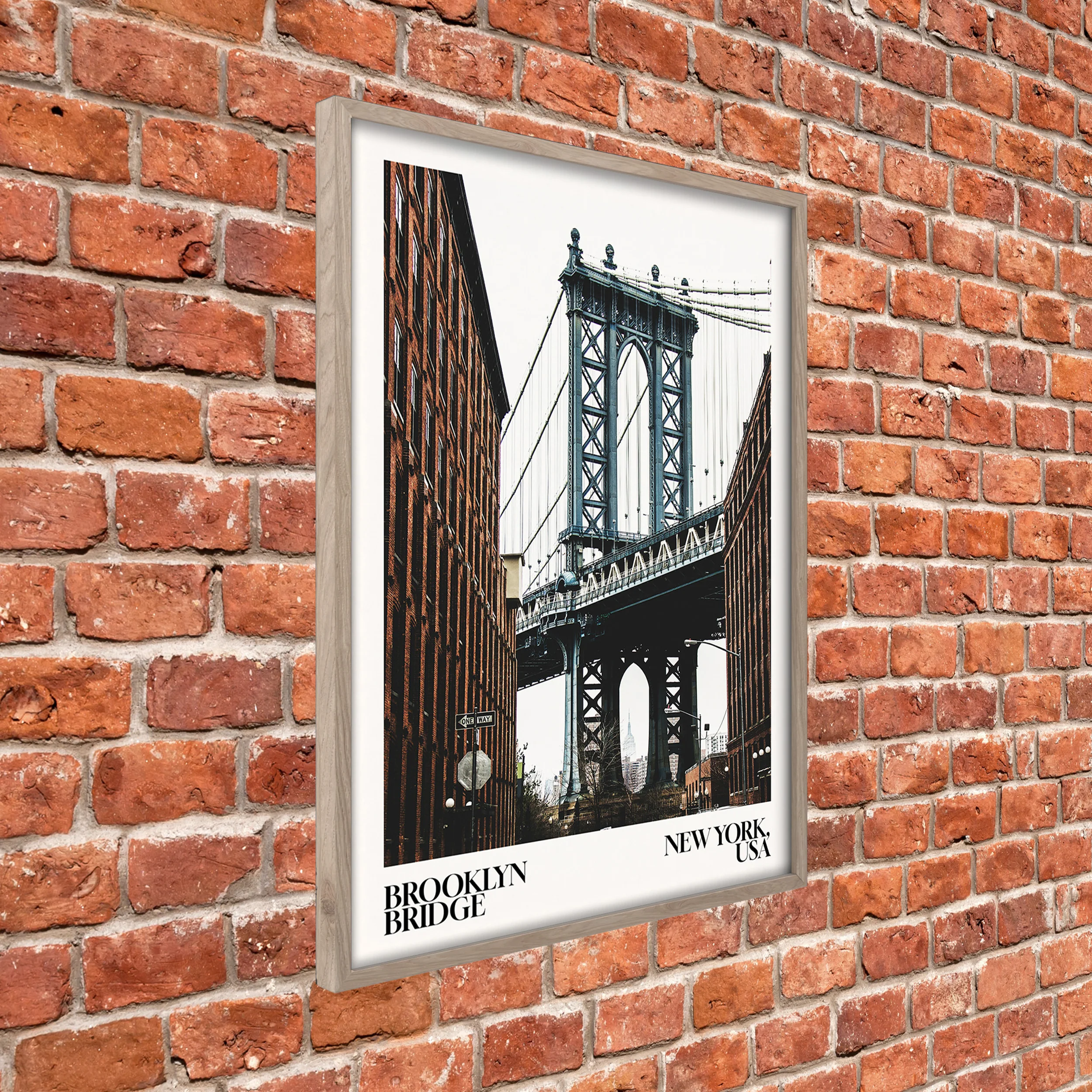 Obraz w ramie NY Bridge 70x50 cm - Image 5