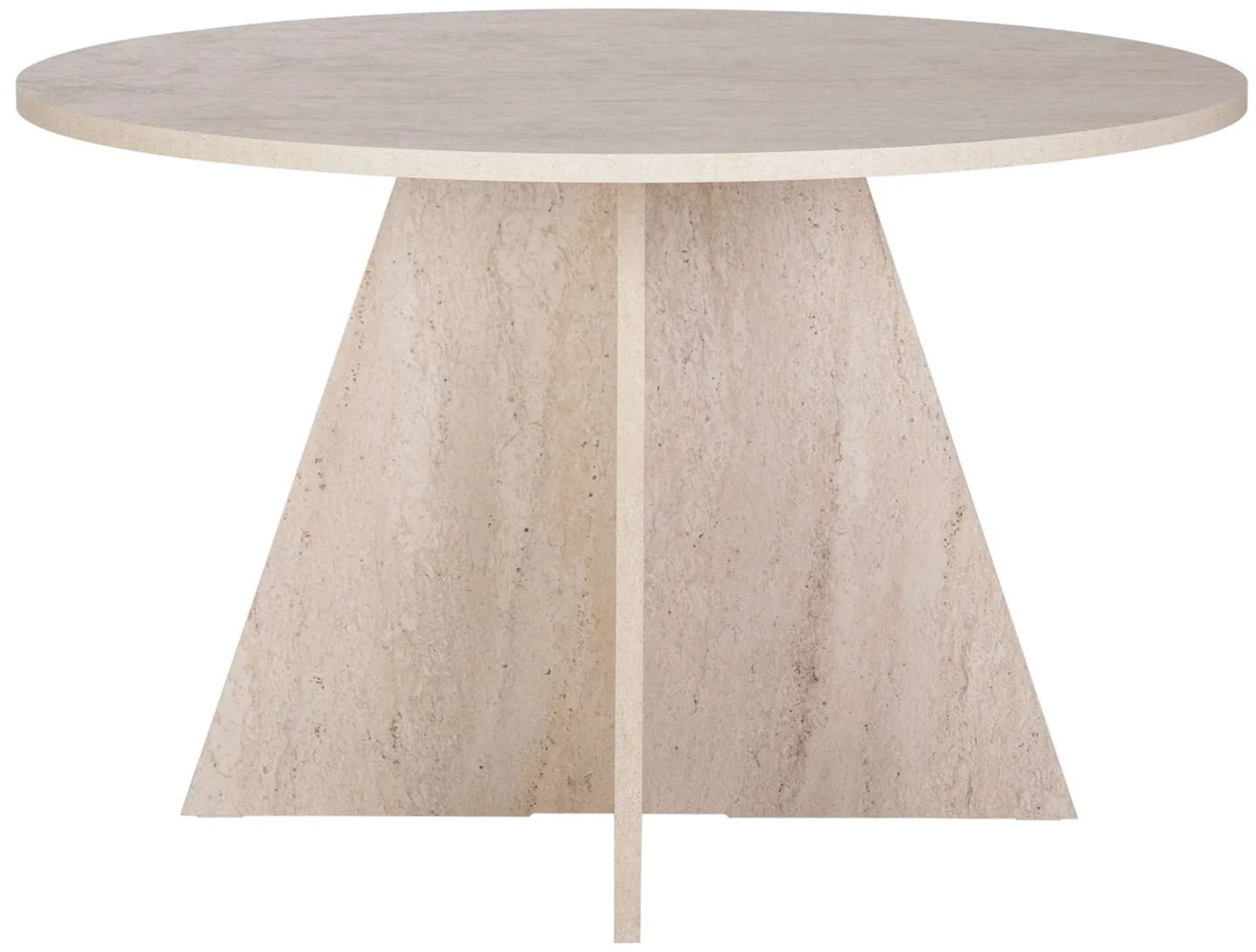 Stół okrągły do jadalni Decussio 120 cm trawertyn - Image 4