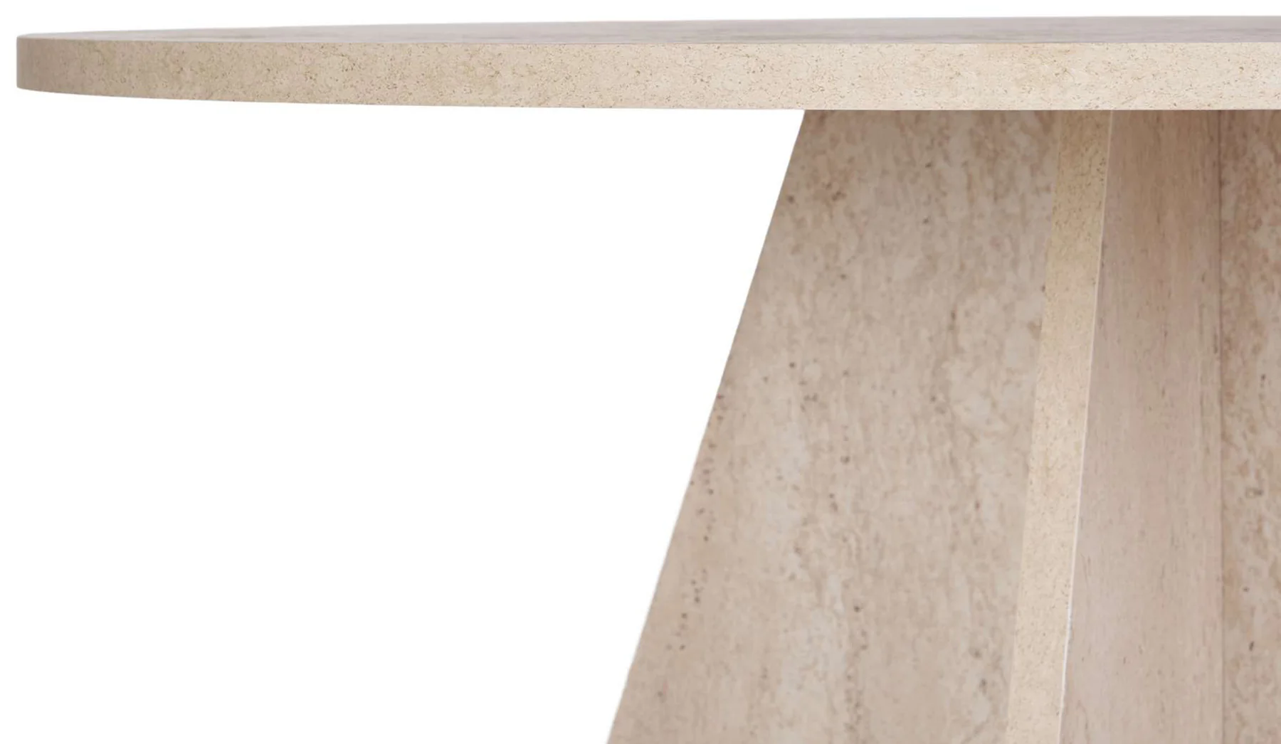 Stół okrągły do jadalni Decussio 120 cm trawertyn - Image 5