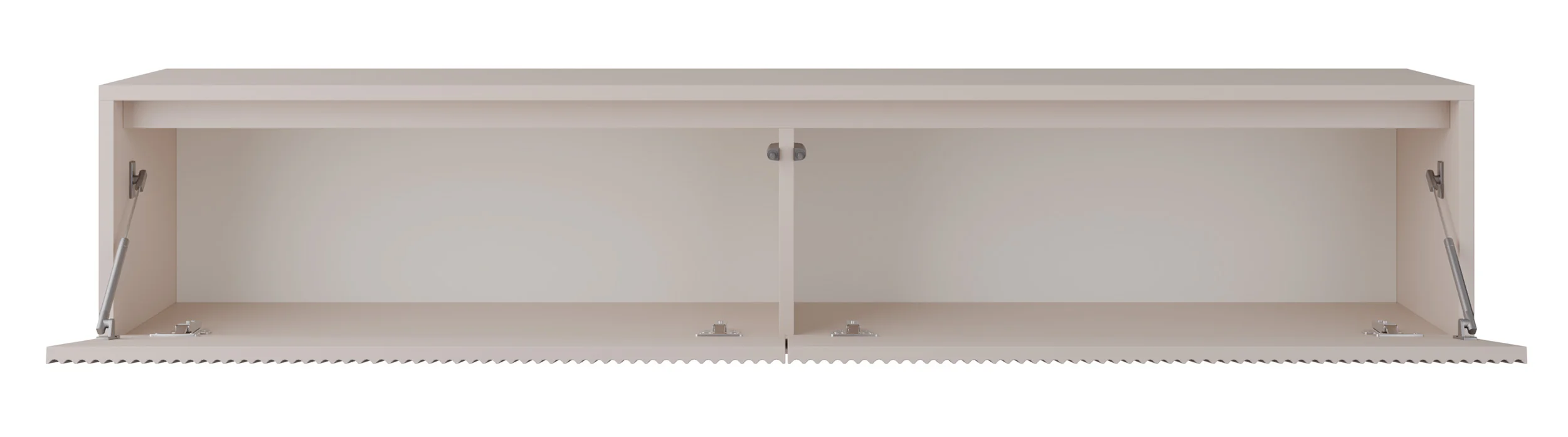 Szafka RTV dwudrzwiowa Vemmi 180 cm z ryflowanym frontem kaszmir - Image 7
