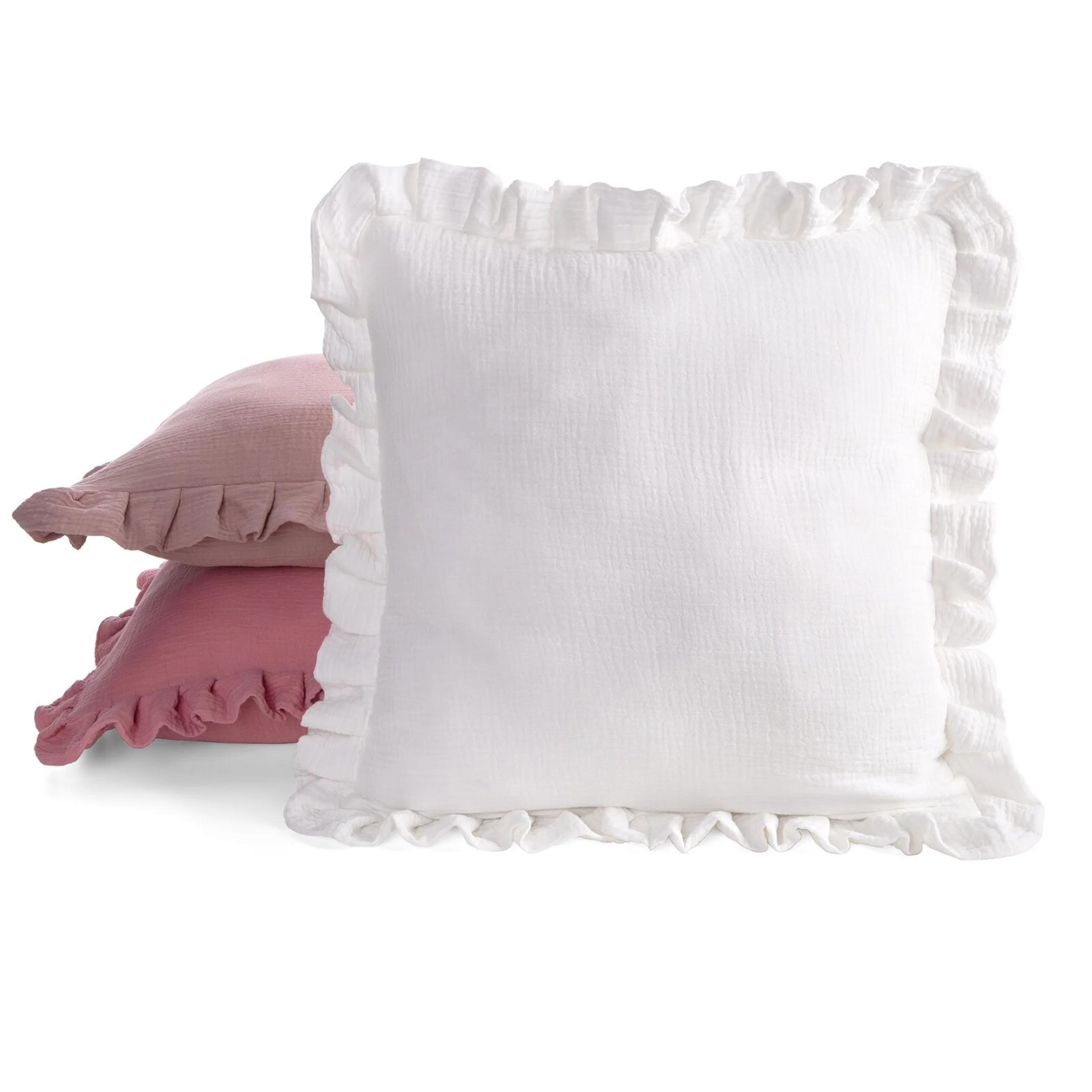 Poszewka na poduszkę Muslin 45x45 cm biała - Image 3