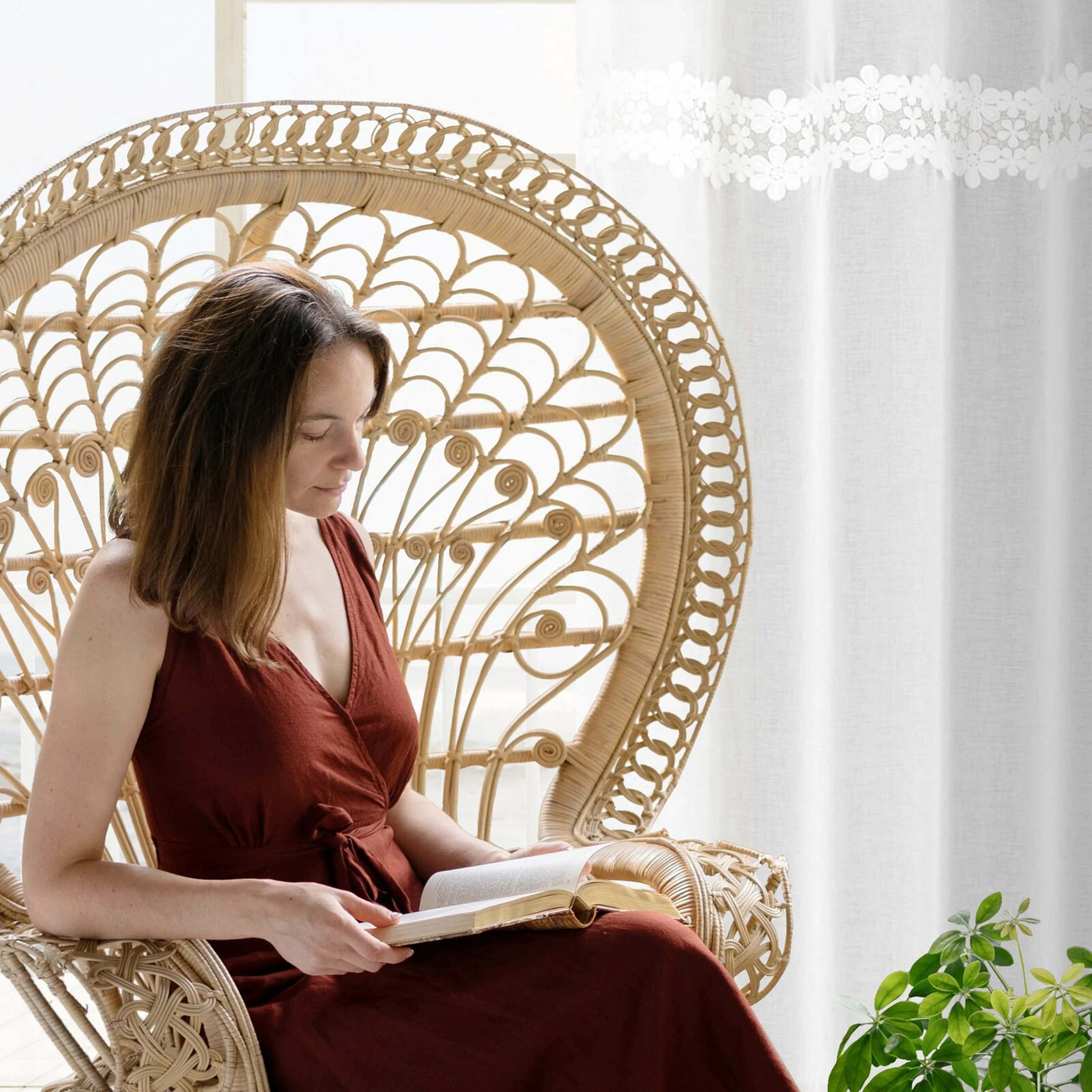 Firana Kaaja 140x250 cm biała - Image 5