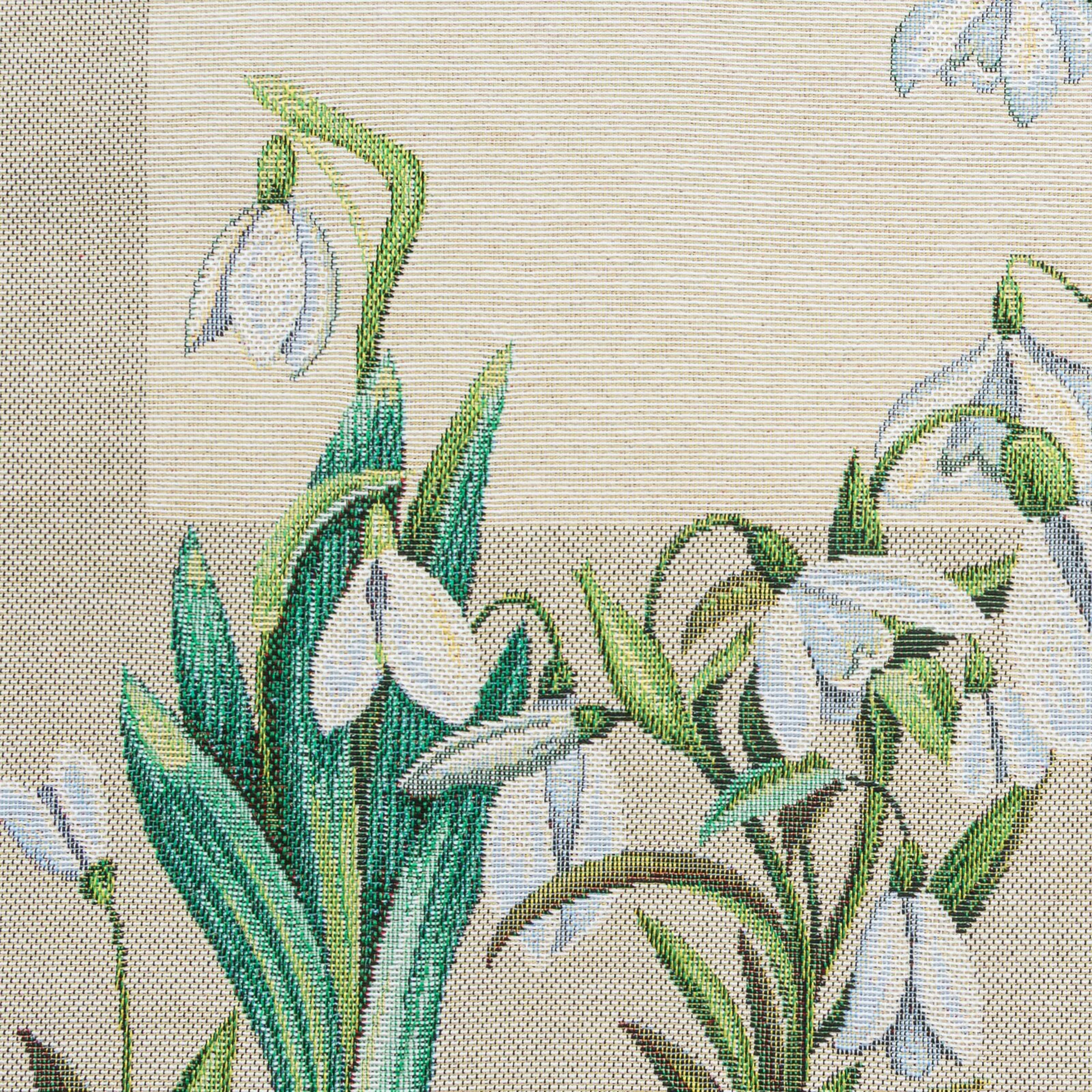 Bieżnik gobelinowy Belase 45x140 cm kremowy w kwiaty - Image 4