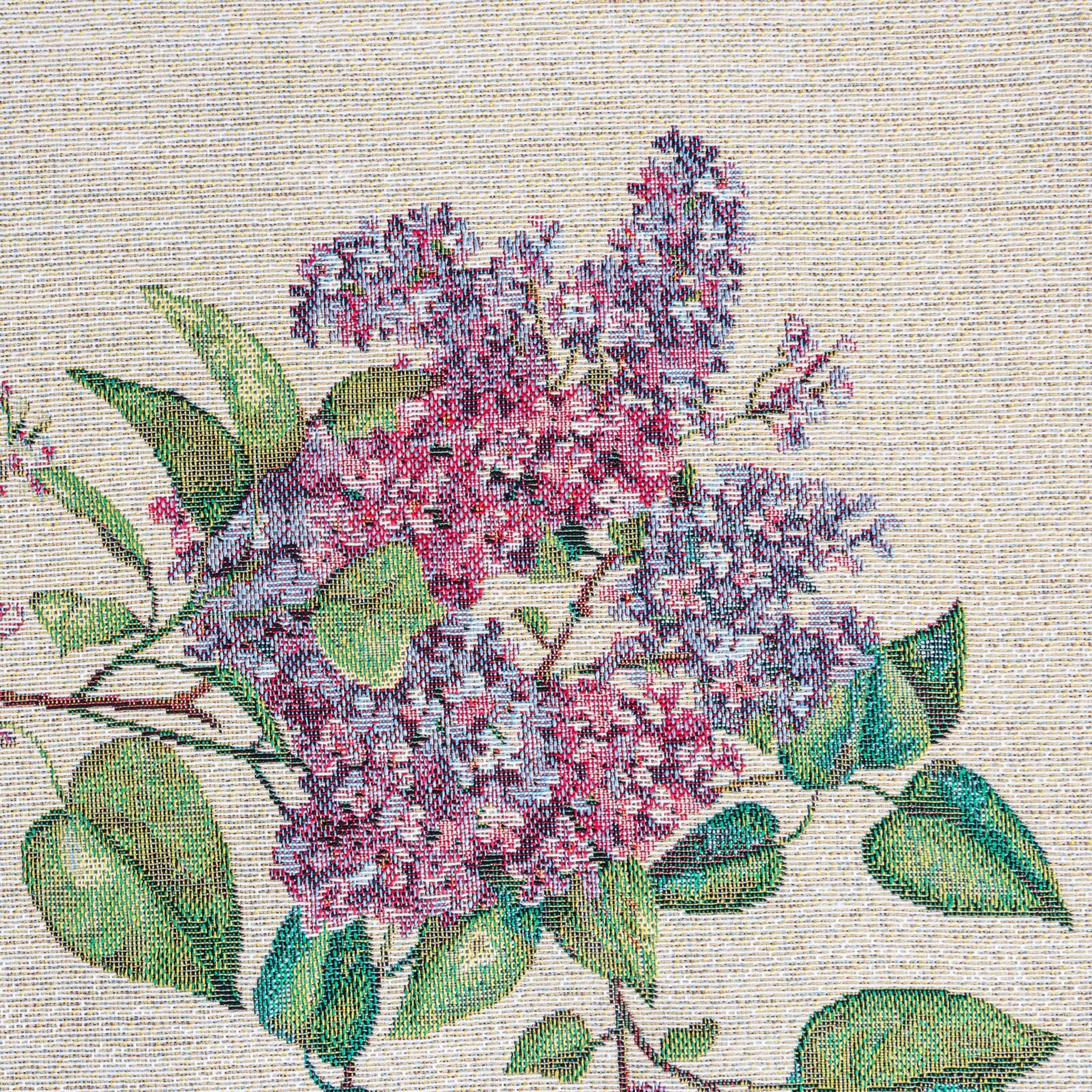 Obrus gobelinowy Lavendes 140x180 cm kremowy w kwiaty - Image 3