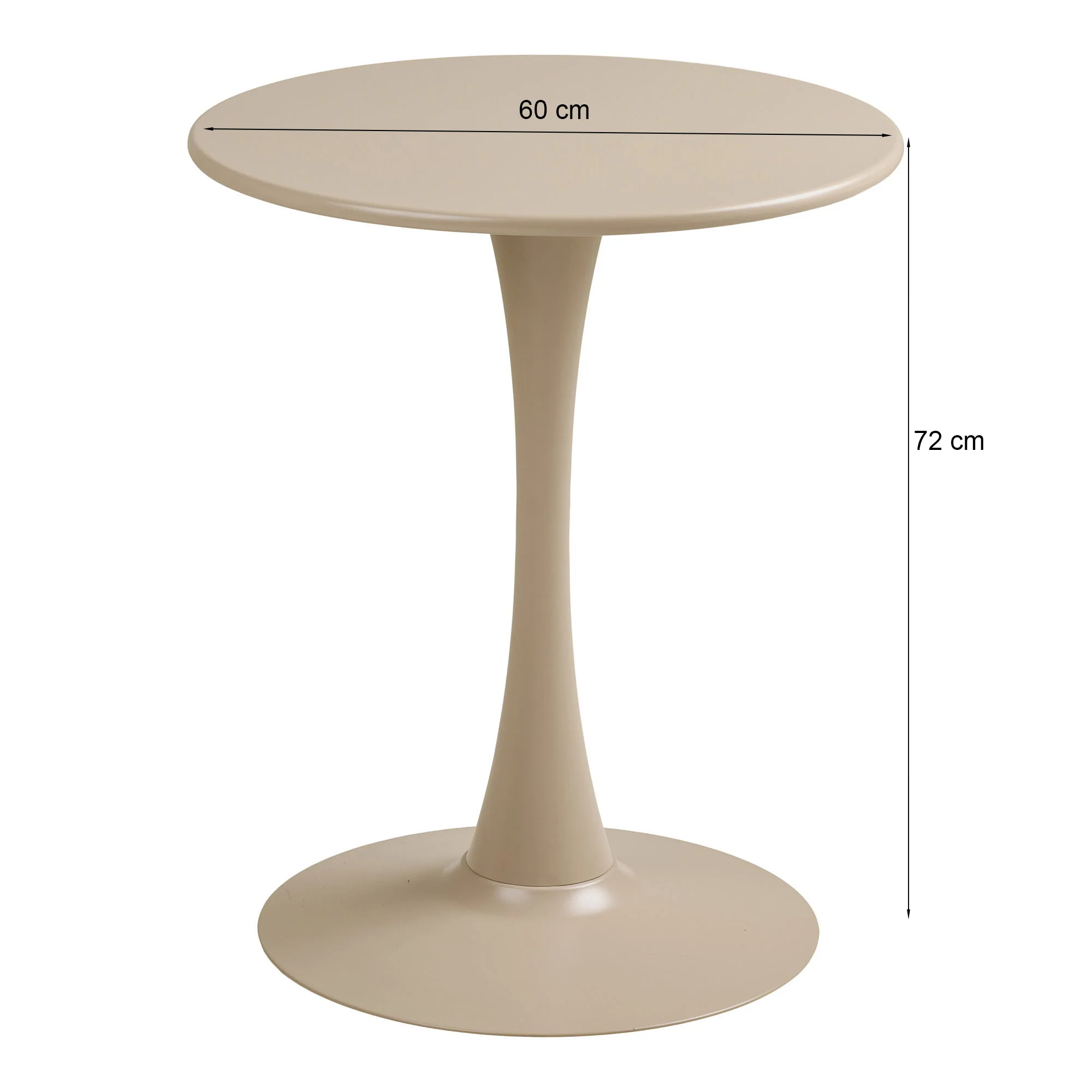 Stolik ogrodowy Meira 60 cm taupe - Image 5