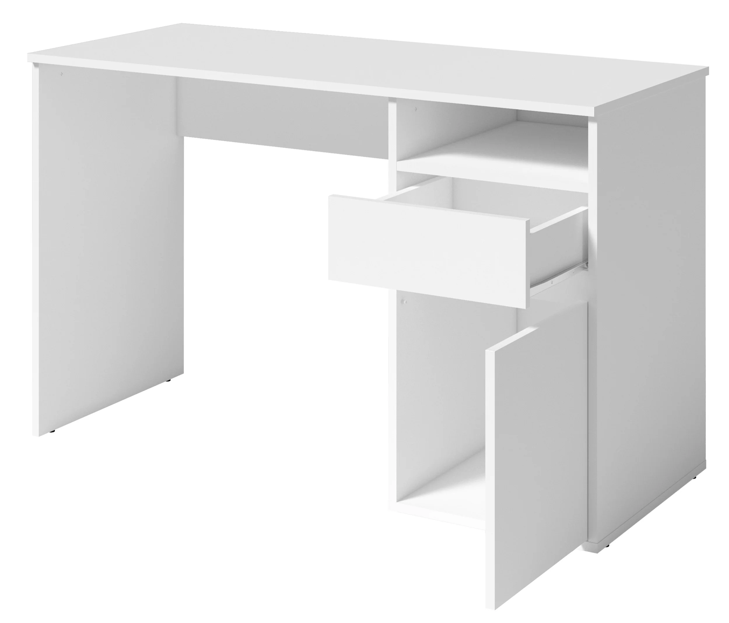 Biurko Billa z szufladą i szafką 120 cm biały - Image 3