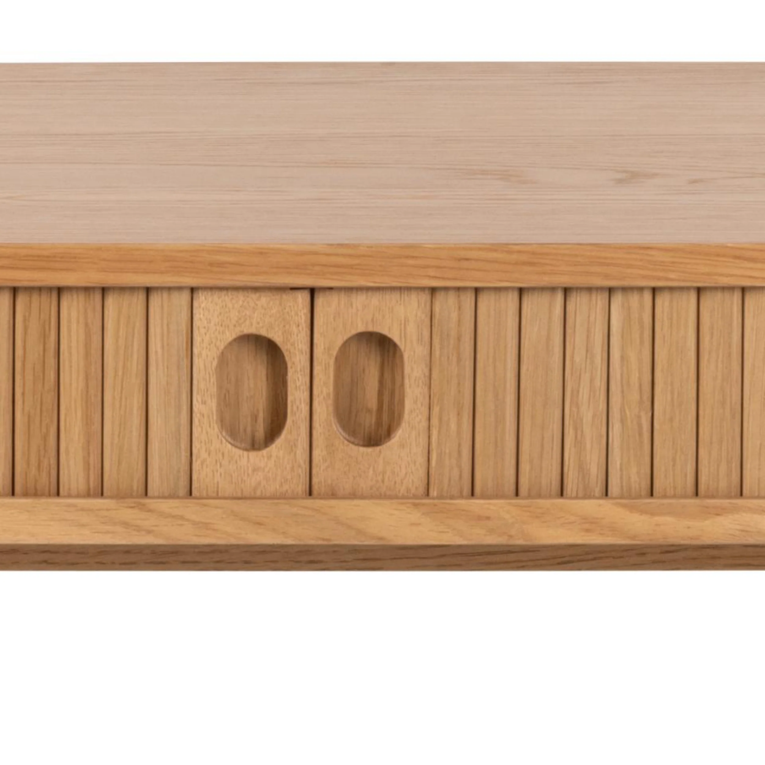 Biurko drewniane Wilent 100x50 cm dąb lamele - Image 8