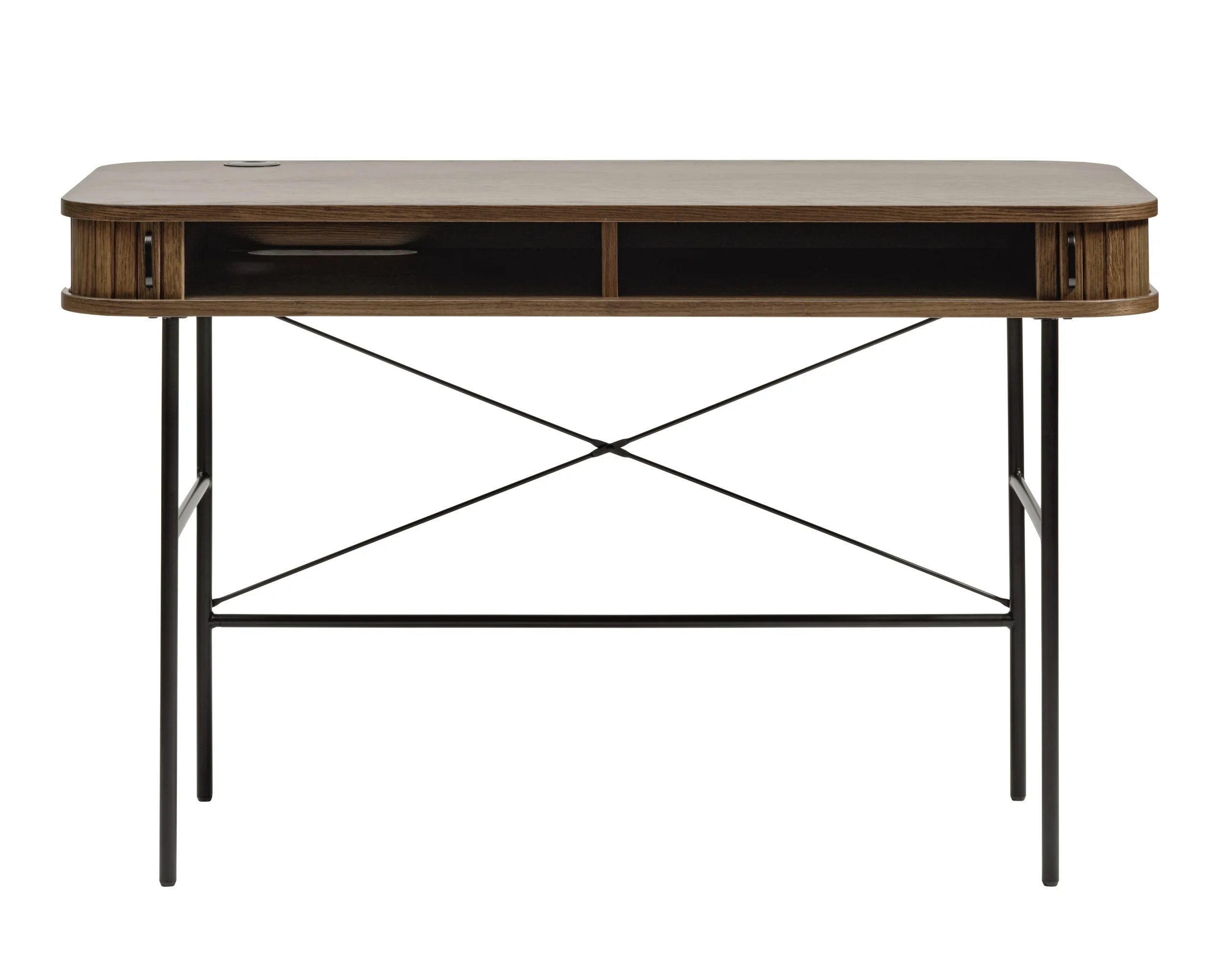 Biurko Gativel 120x60 cm lamele dąb palony - Image 7
