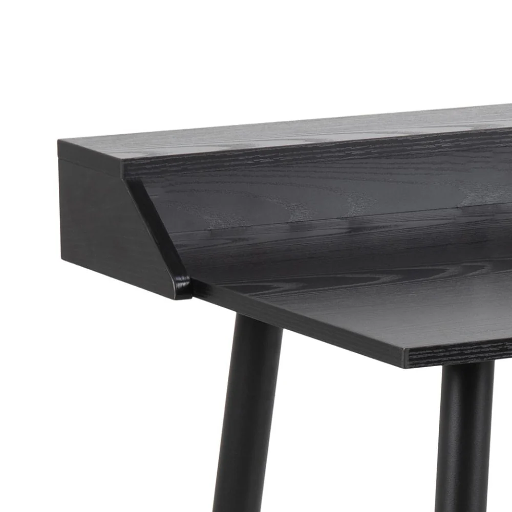 Biurko industrialne Benkari 100x55 cm z nadstawką czarne - Image 13