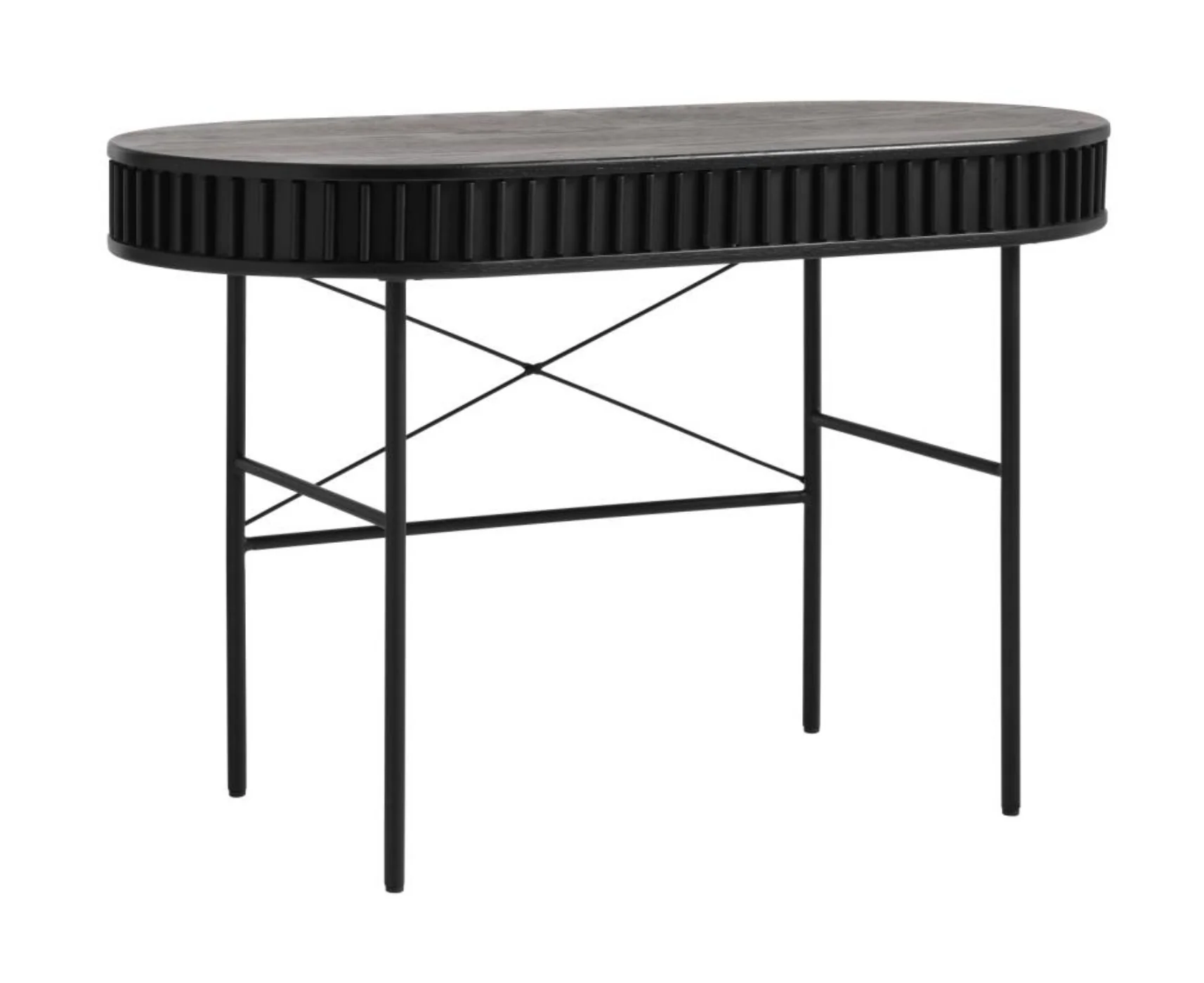 Biurko Ovitties 120x60 cm czarne lamele - Image 12