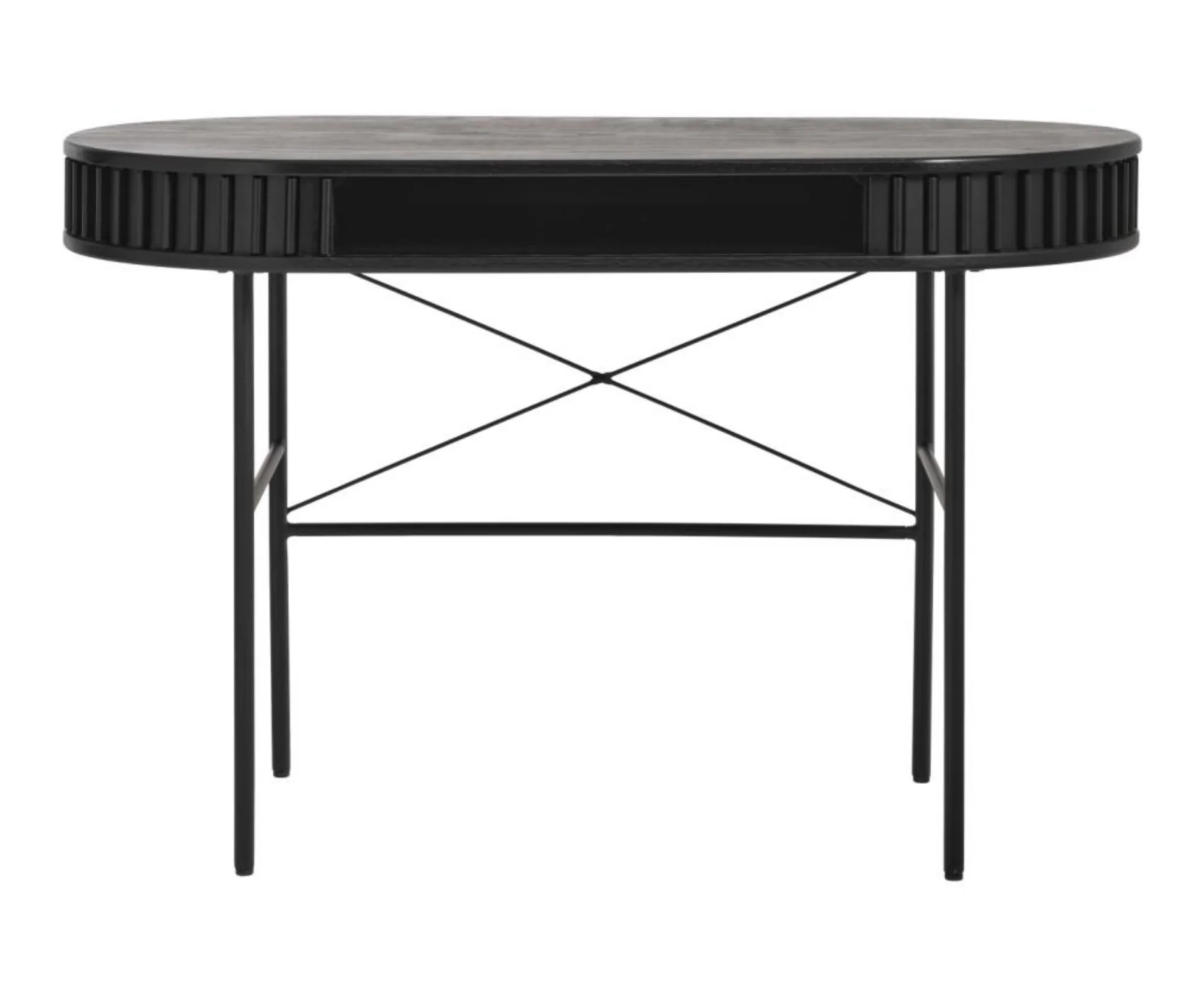 Biurko Ovitties 120x60 cm czarne lamele - Image 7