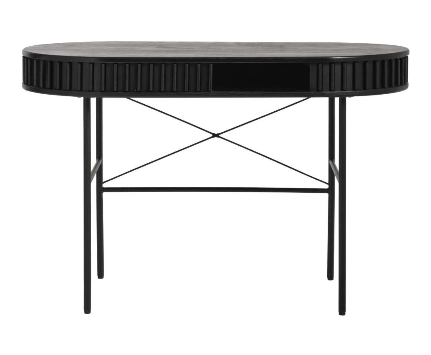 Biurko Ovitties 120x60 cm czarne lamele - Image 9