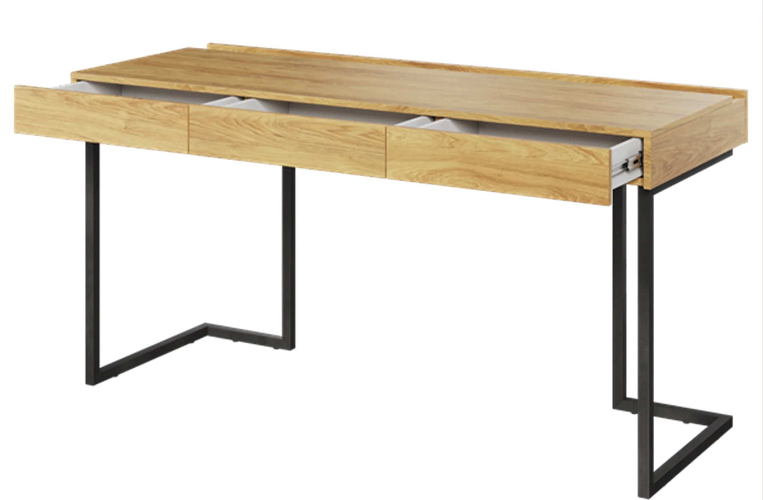 Biurko Teen Flex z szufladami 150 cm Hikora naturalna / raw steel - Image 3