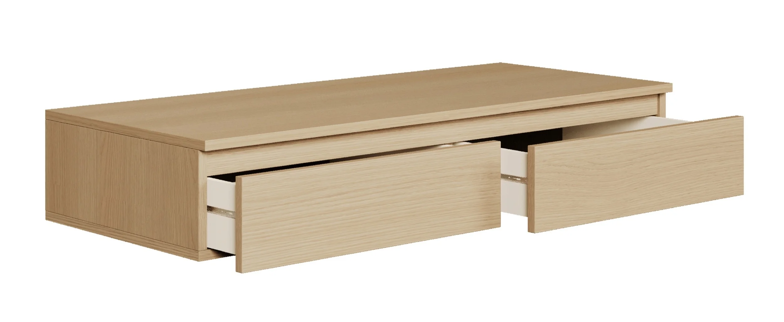 Biurko toaletka Bemmi wisząca z szufladami 120 cm dąb lindberg - Image 5
