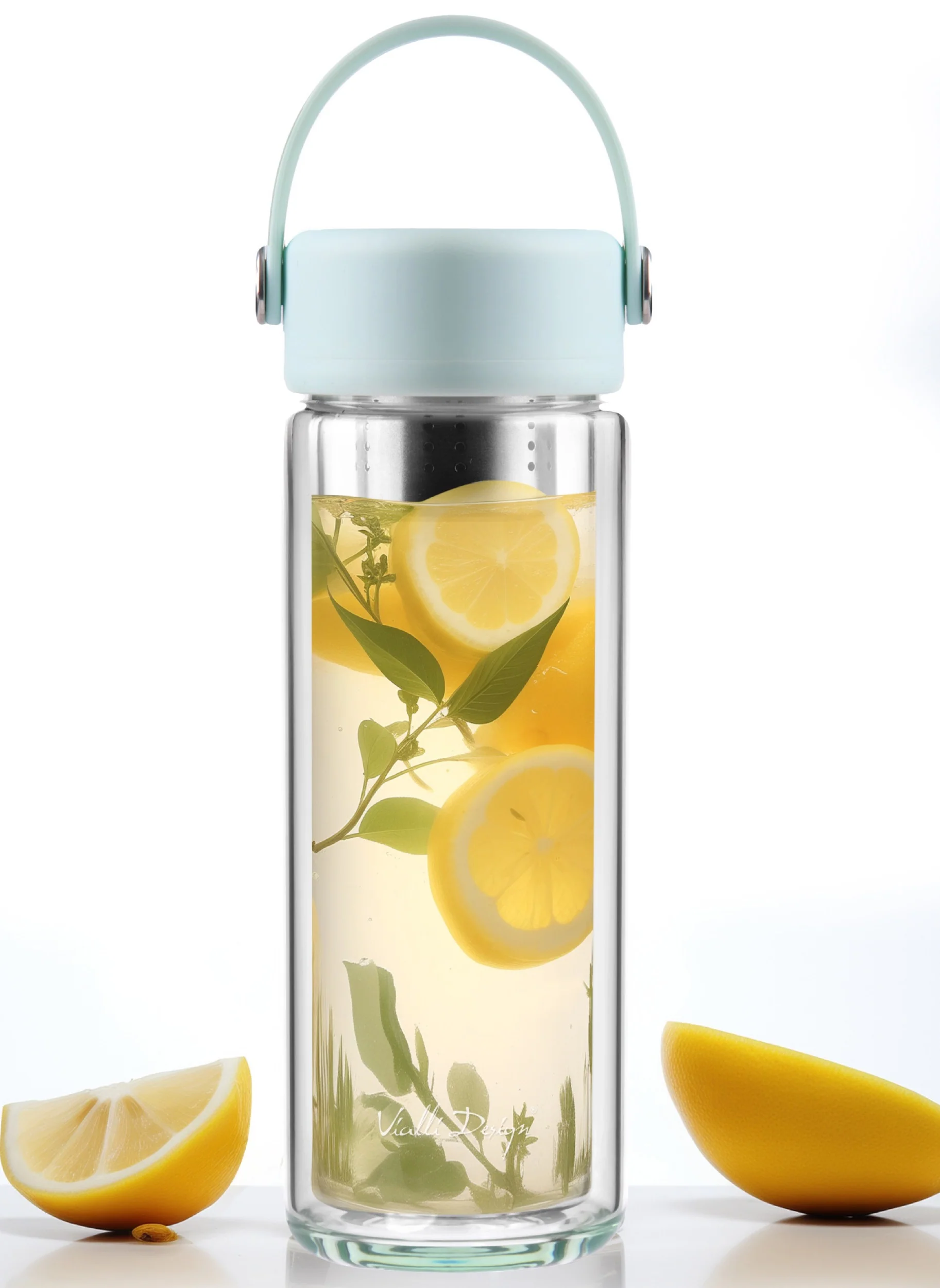 Butelka z zaparzaczem Fuori 350 ml miętowa - Image 7