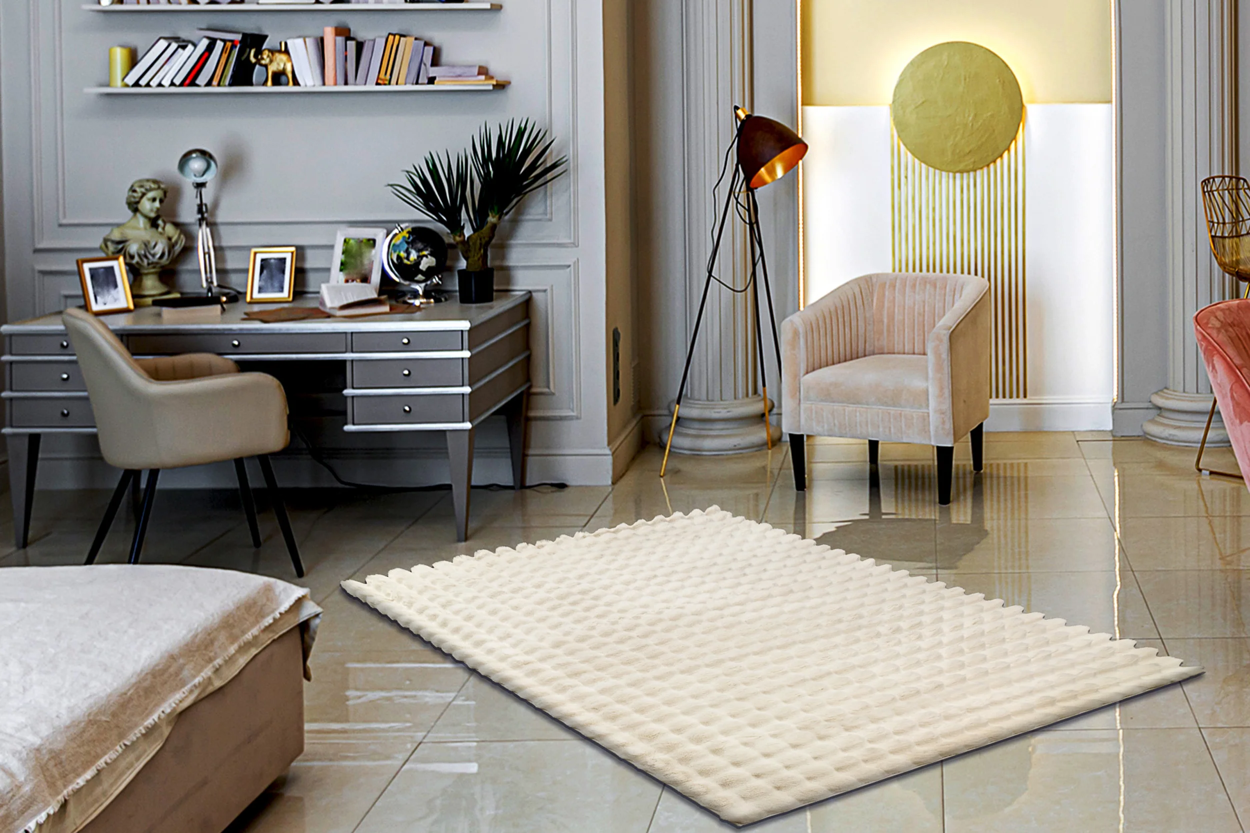 Dywan Bubble 120x170 cm kremowy - Image 3