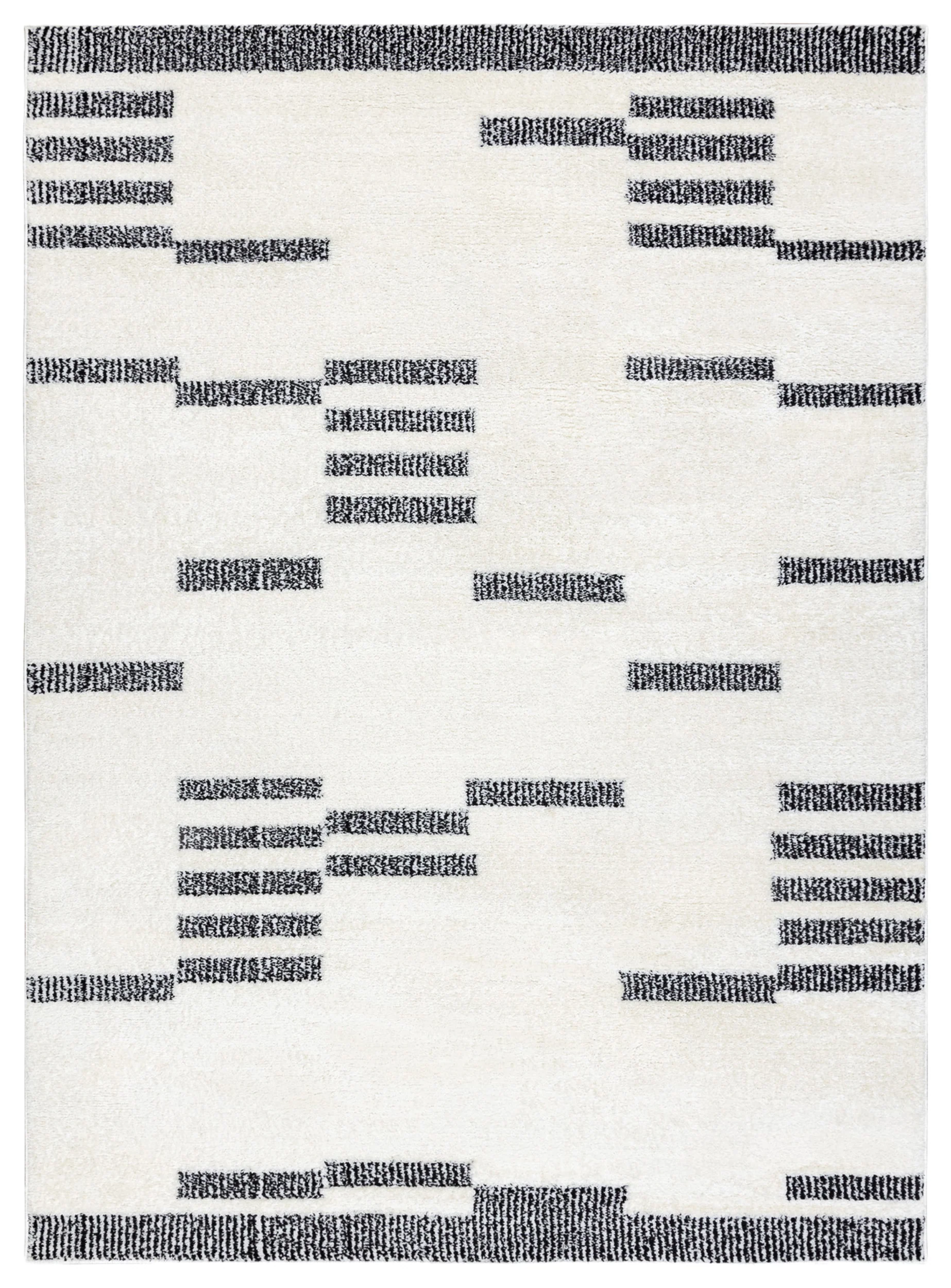 Dywan Mode 160x220 cm krem / czarny geometryczny