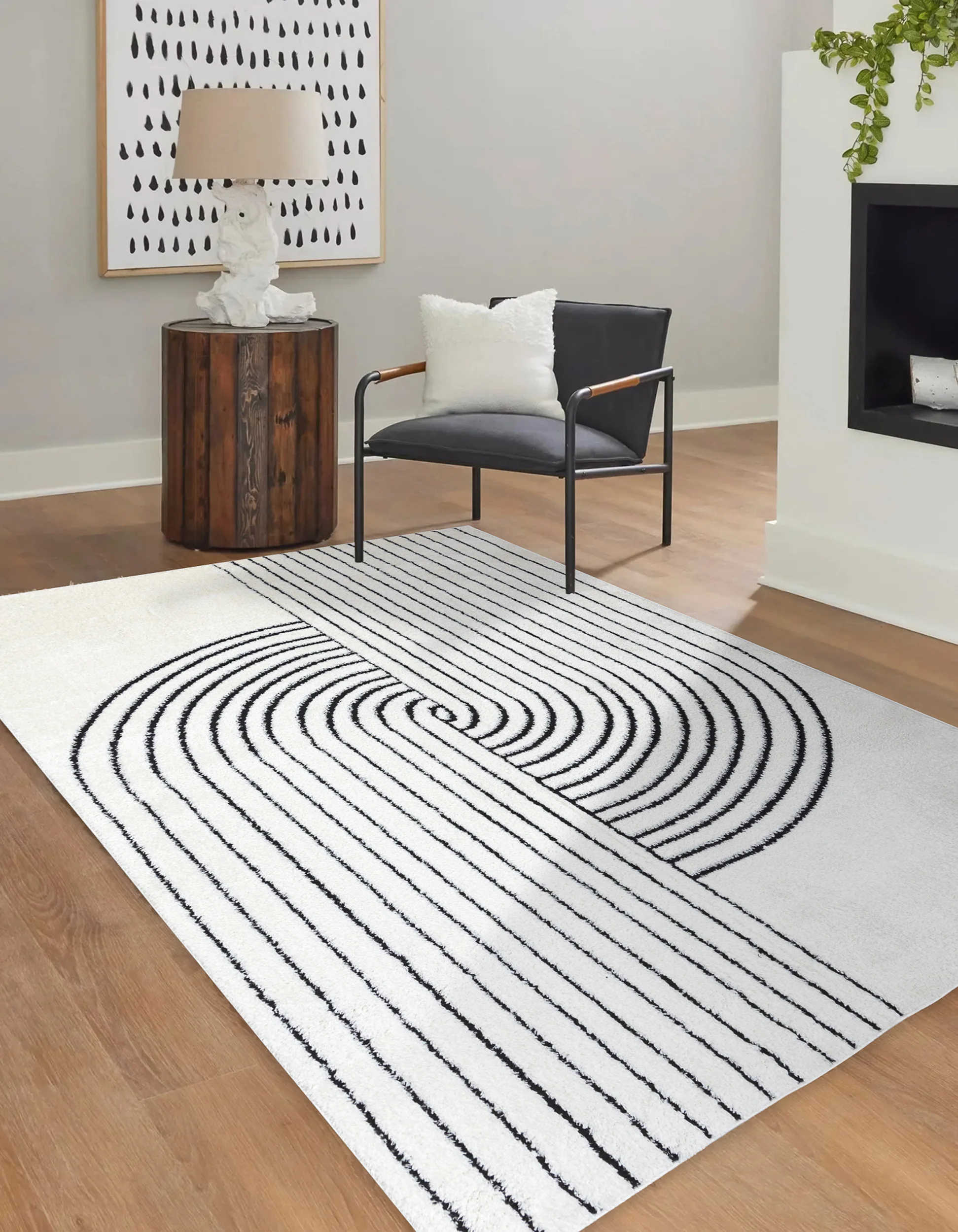Dywan Mode 160x220 cm kremowy geometryczny - Image 3
