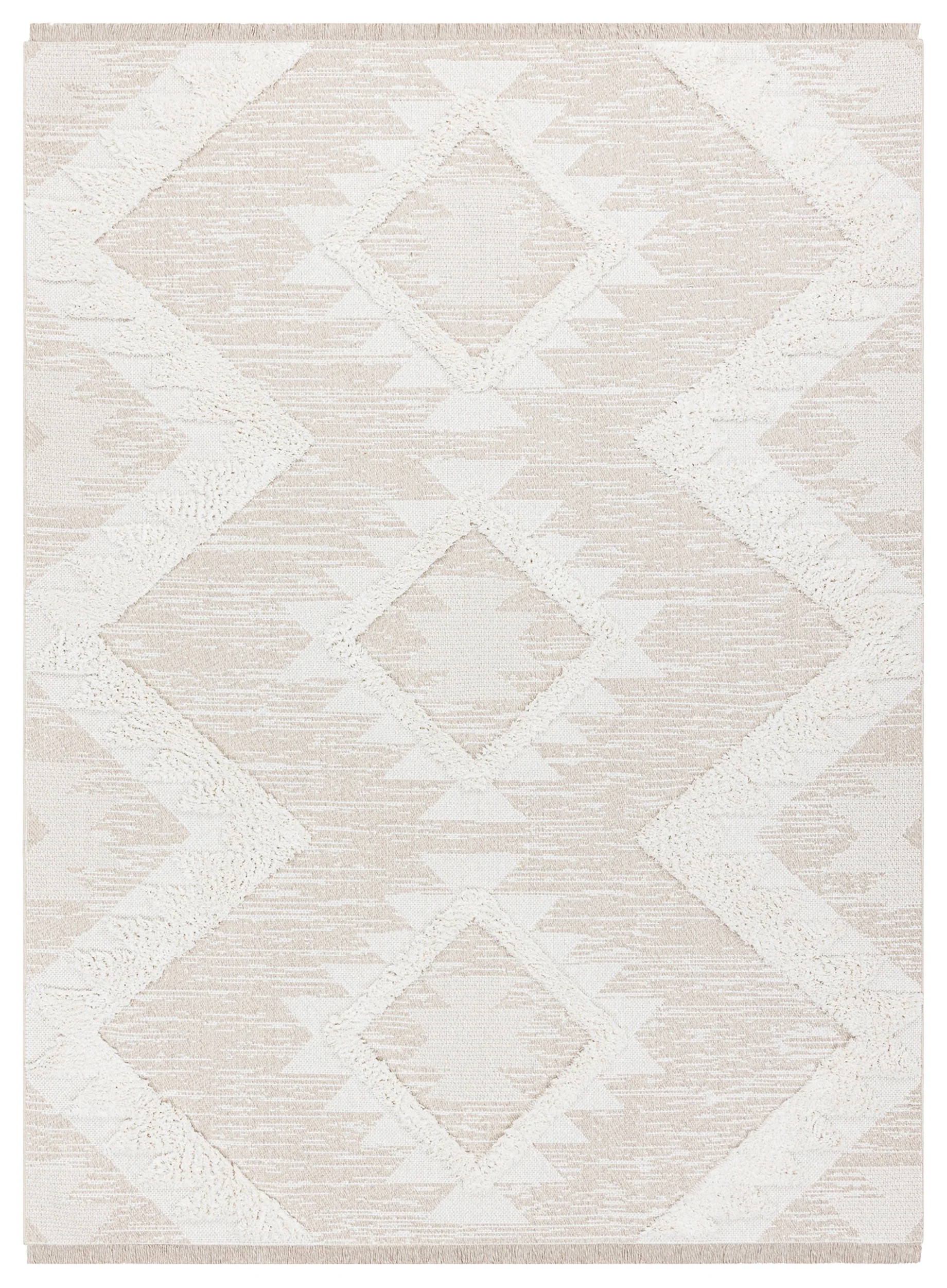 Dywan Moroc 117x170 cm kremowy romby