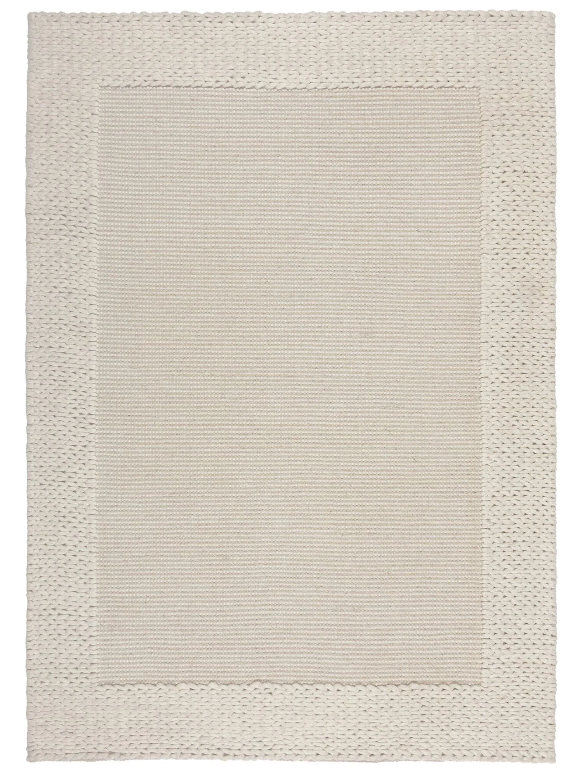 Dywan Rue Plait 120x170 cm z wełną beżowy