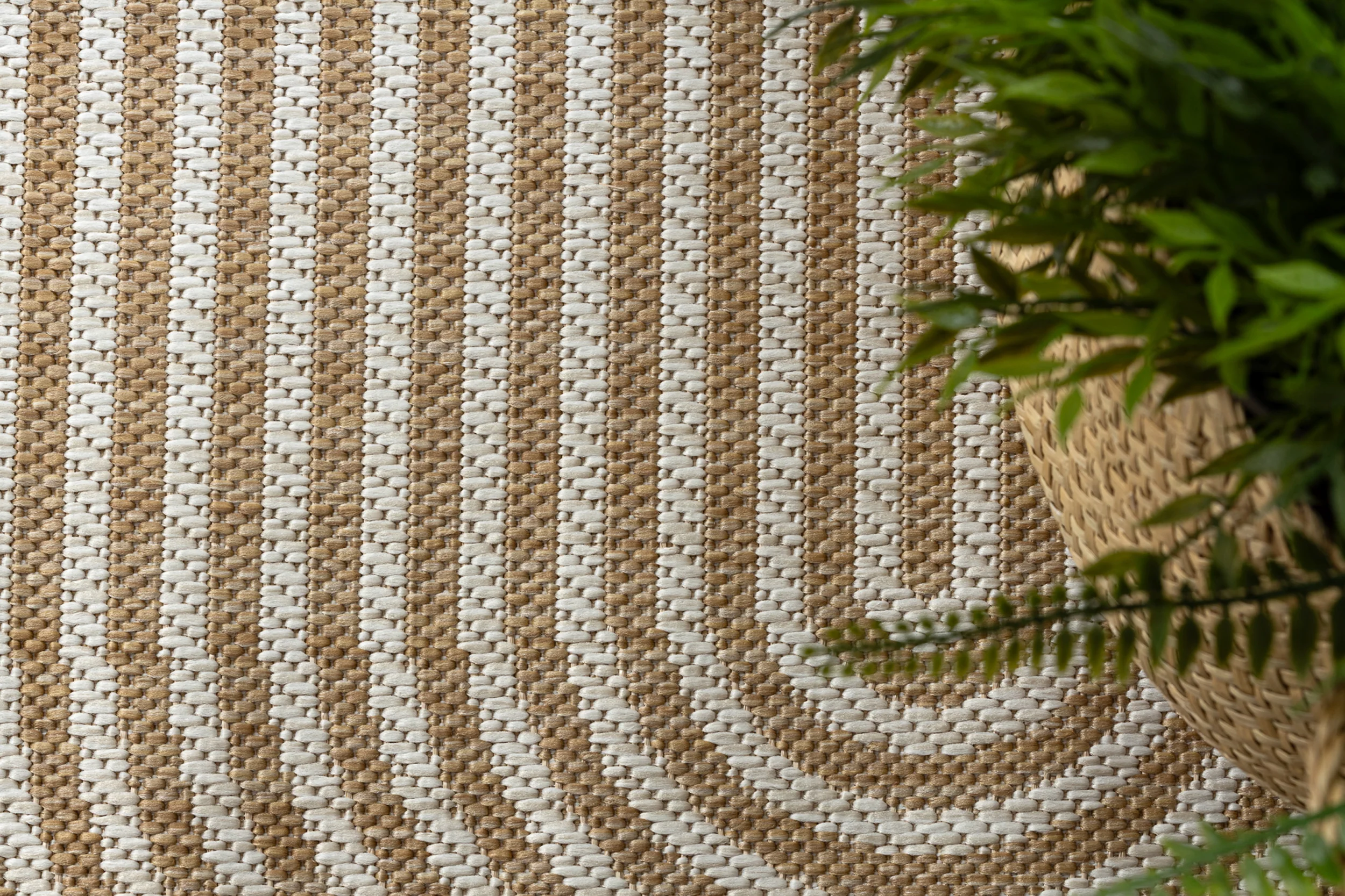 Dywan zewnętrzny Organic 160x220 cm krem/ beż nieregularny - Image 5