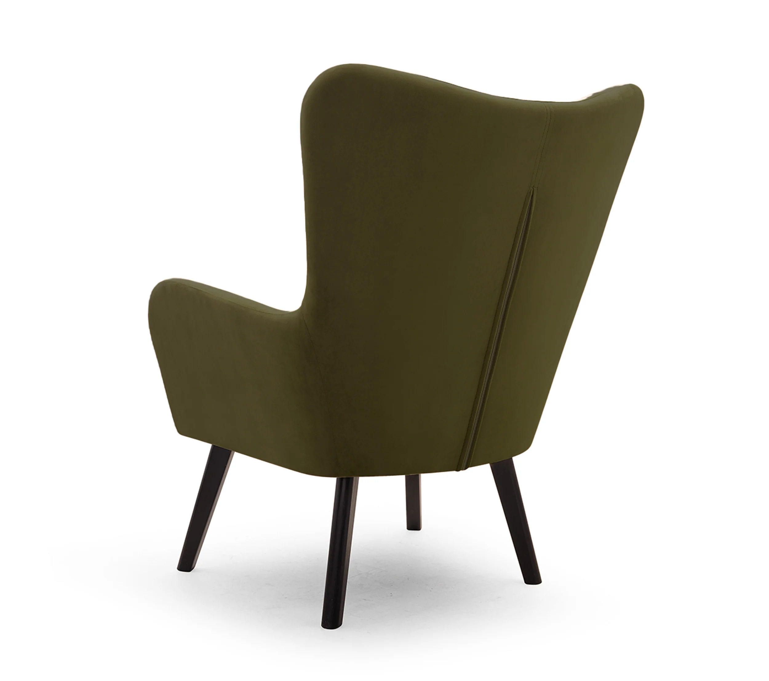 Fotel kubełkowy Lari oliwkowy velvet - Image 3