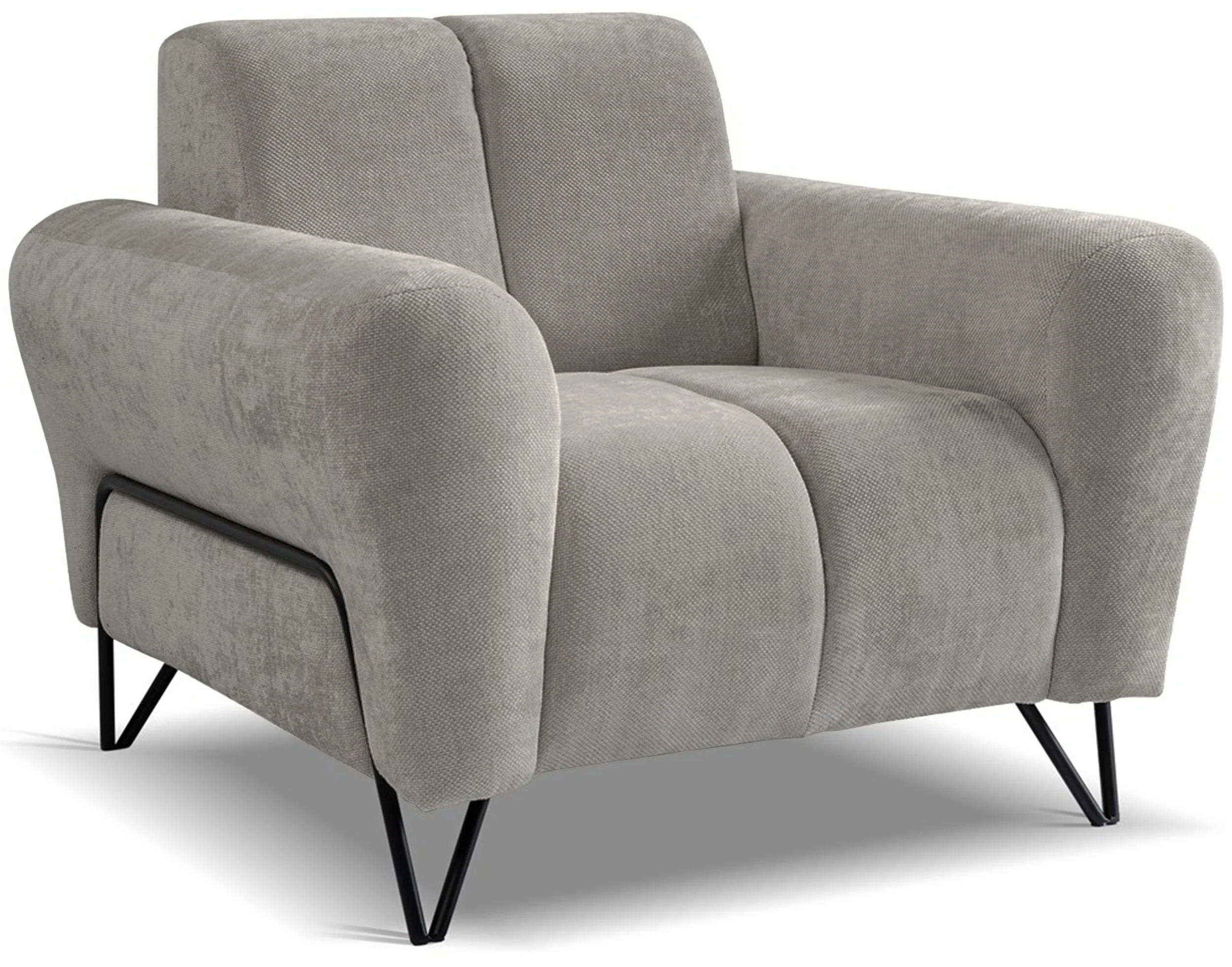 Fotel Volare szarobeżowy szenil łatwoczyszczący