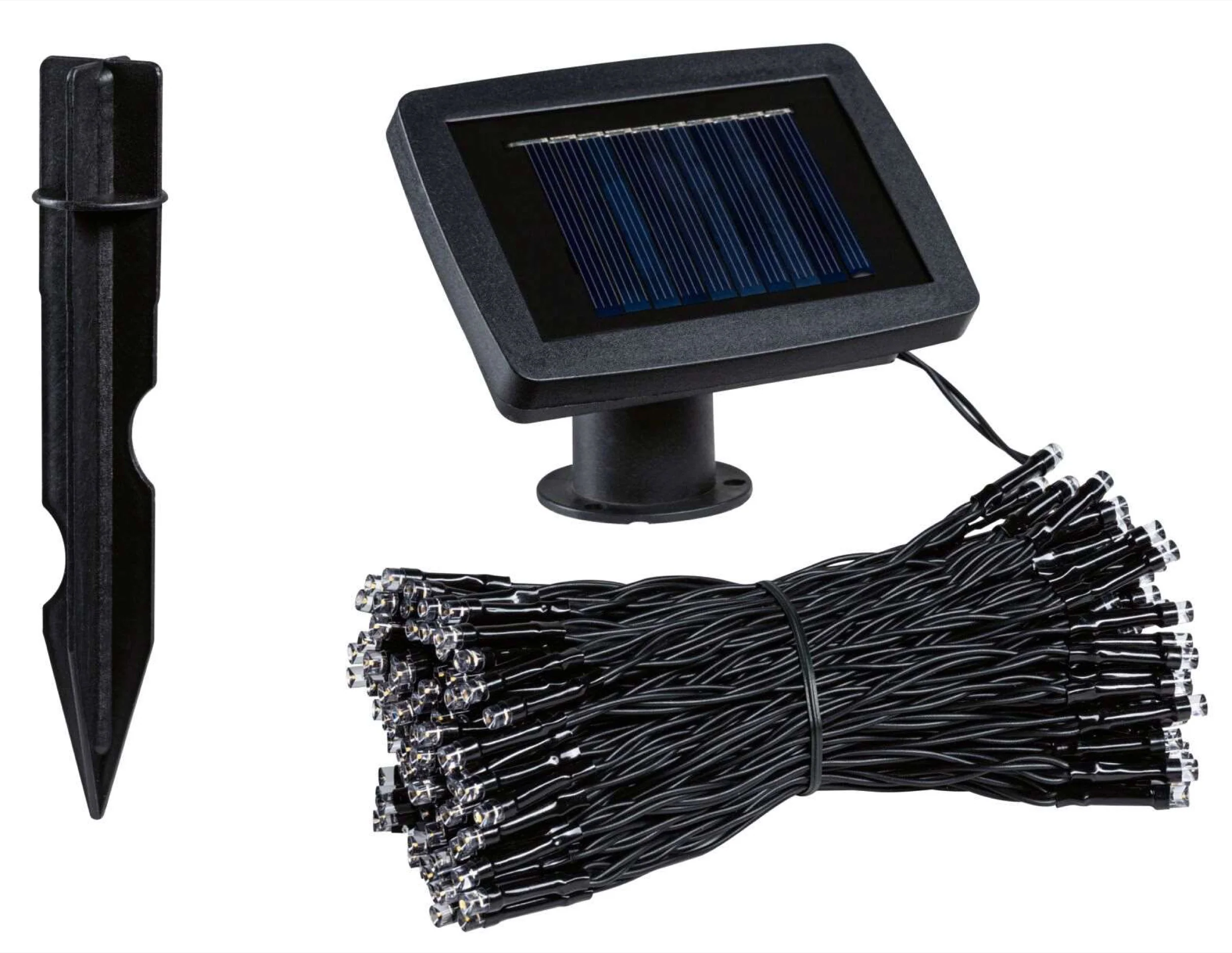 Girlanda solarna Aurinka LED 22 m z czujnikiem zmierzchu czarna - Image 5