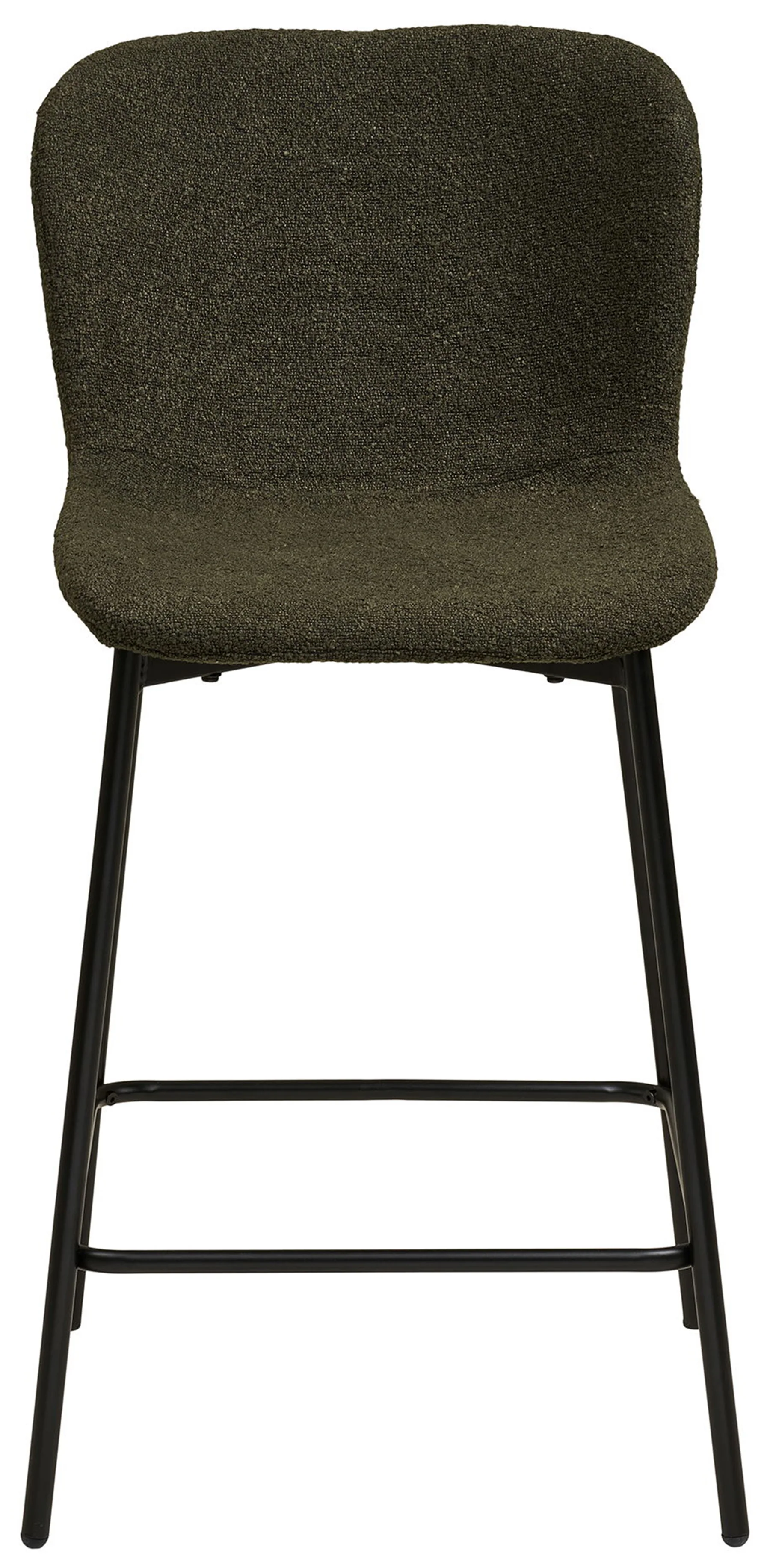 Hoker tapicerowany Auralica w tkaninie boucle zielony - Image 3