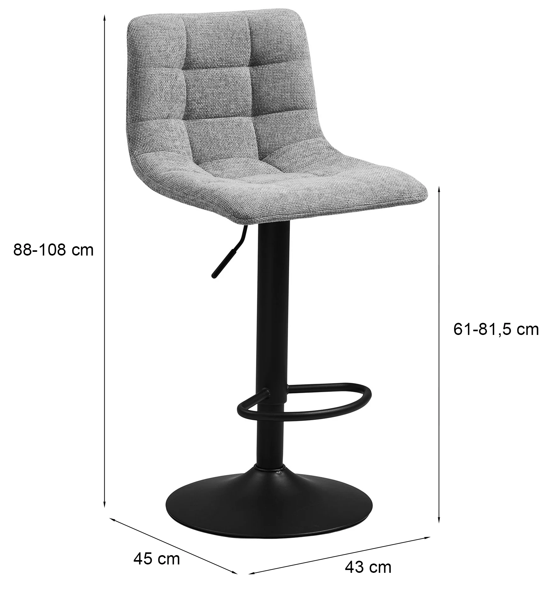 Hoker tapicerowany Kirme beżowy - Image 7