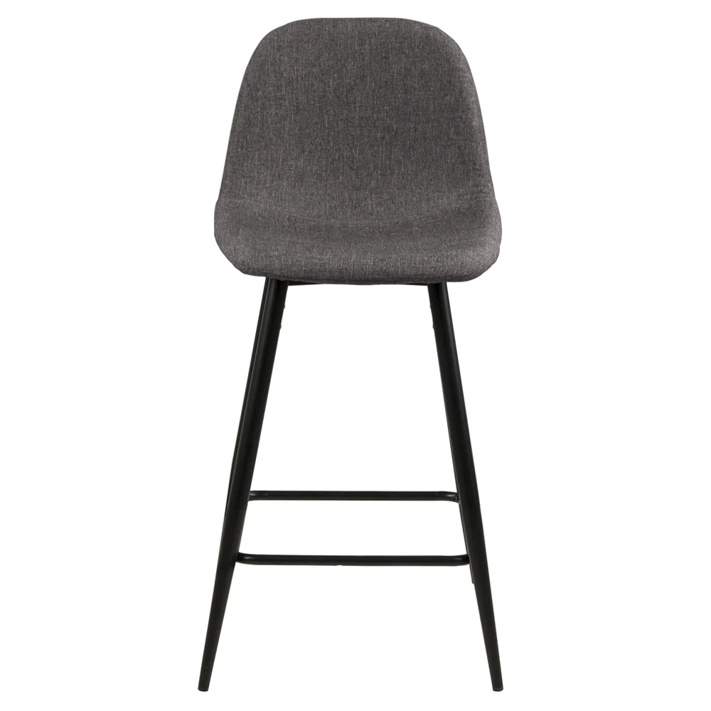 Hoker tapicerowany Zakomo szara plecionka na czarnej podstawie 91 cm - Image 3