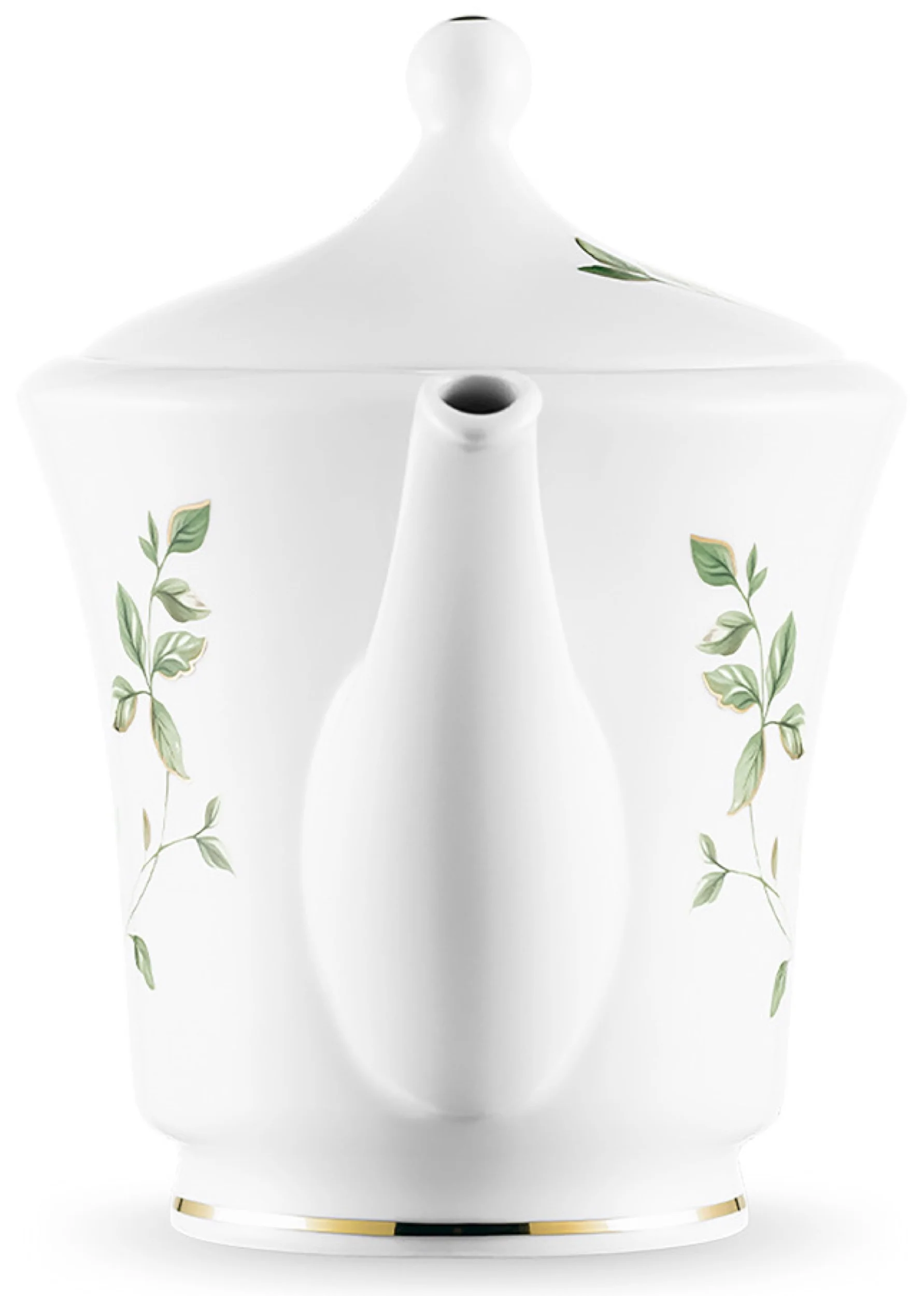 Imbryk porcelanowy Margaret 1000 ml biało-zielony - Image 5