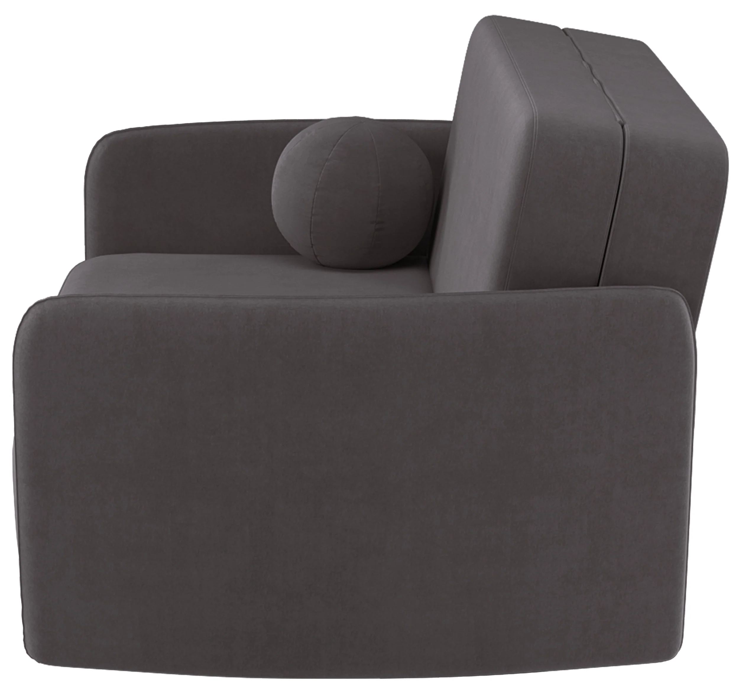 Kanapa rozkładana dwuosobowa Paxi 145 cm z pojemnikiem szarobrązowa szenil - Image 6
