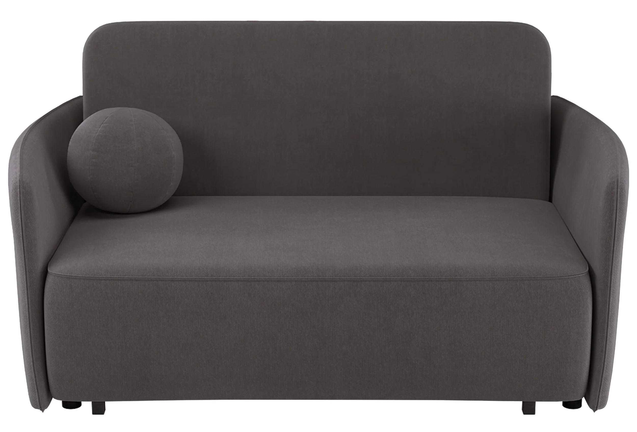 Kanapa rozkładana dwuosobowa Paxi 165 cm z pojemnikiem szarobrązowa szenil