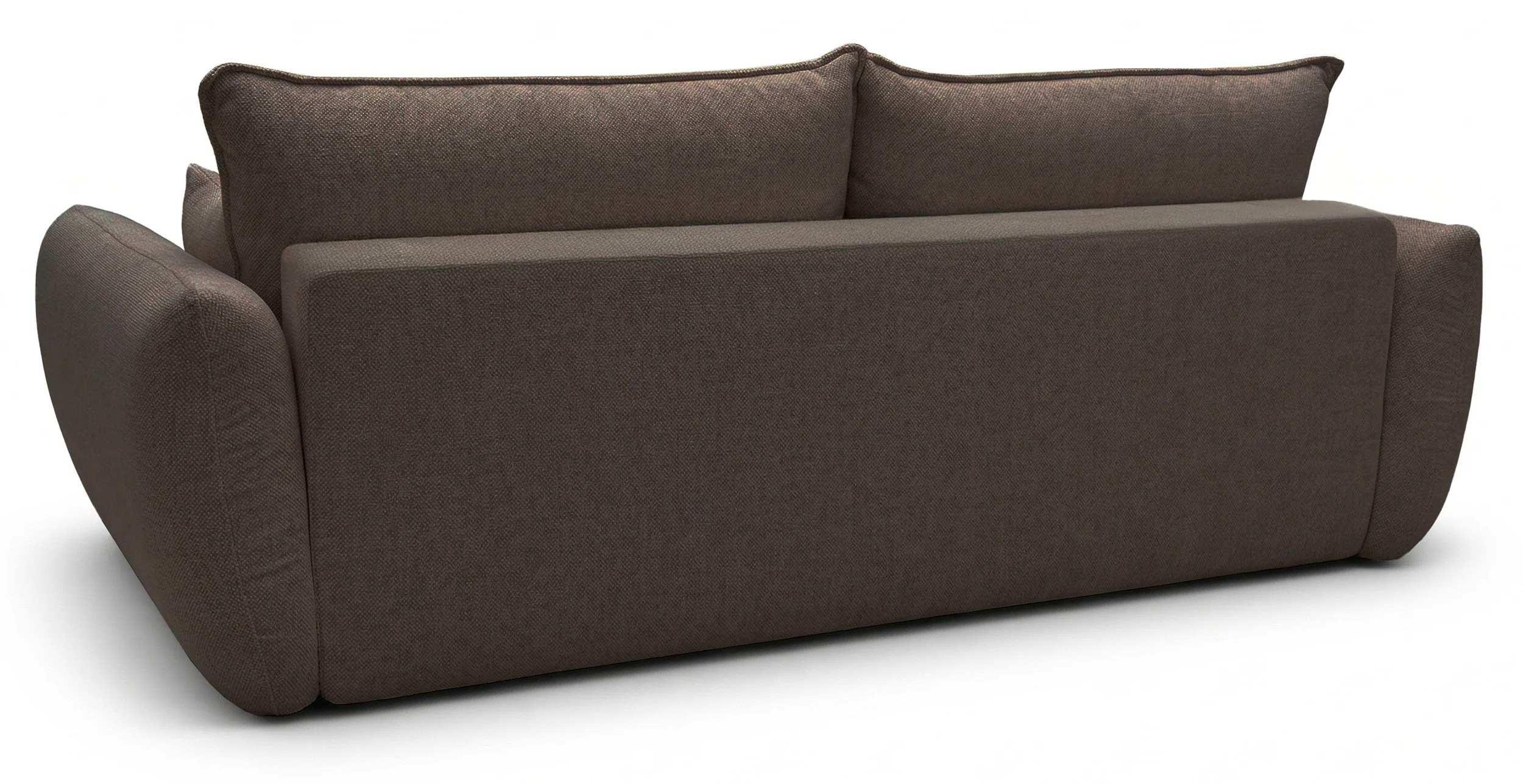 Kanapa rozkładana trzyosobowa Zordo z pojemnikiem brązowa szenil - Image 6