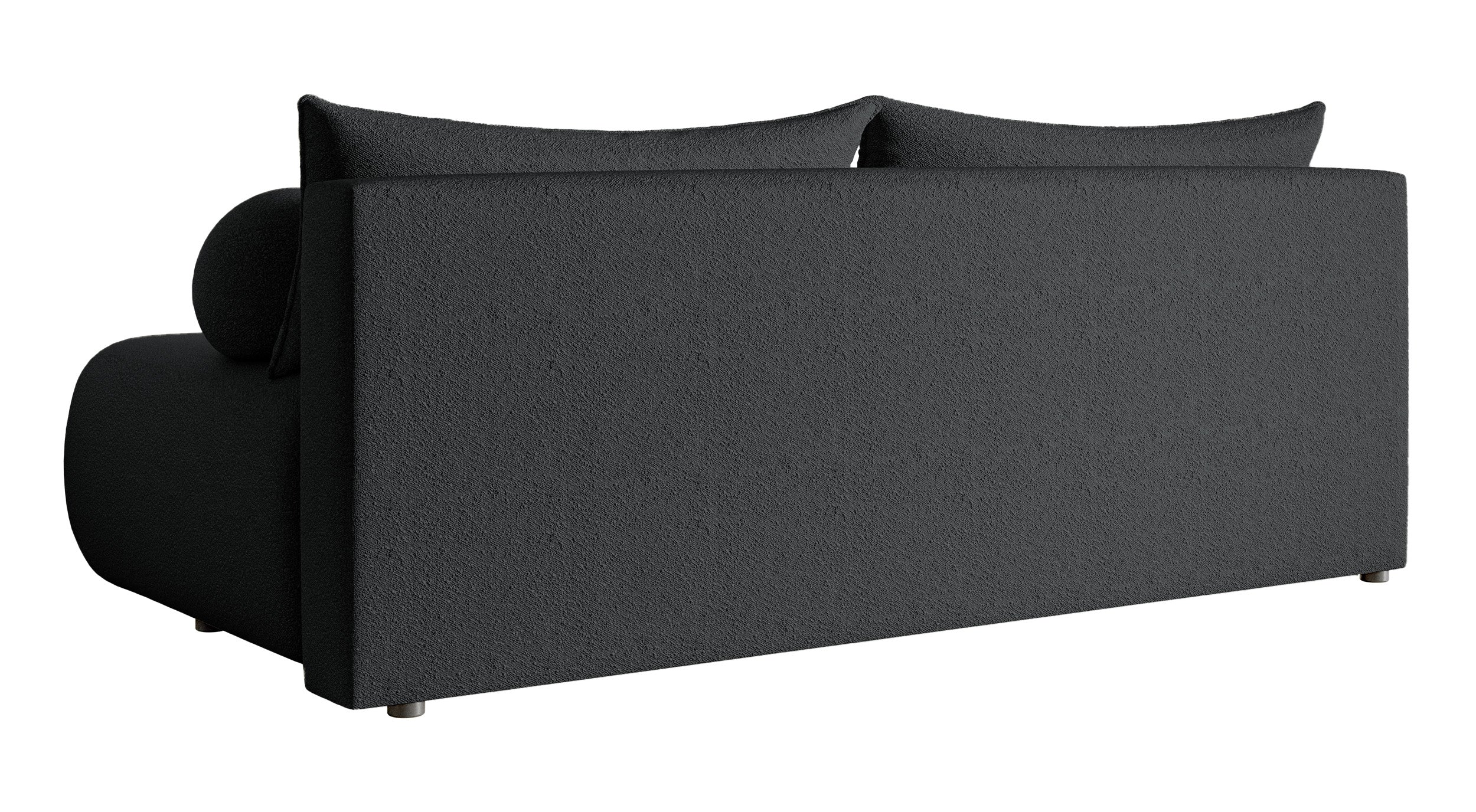 Kanapa trzyosobowa Dandelino Mini z funkcją spania czarna boucle - Image 5