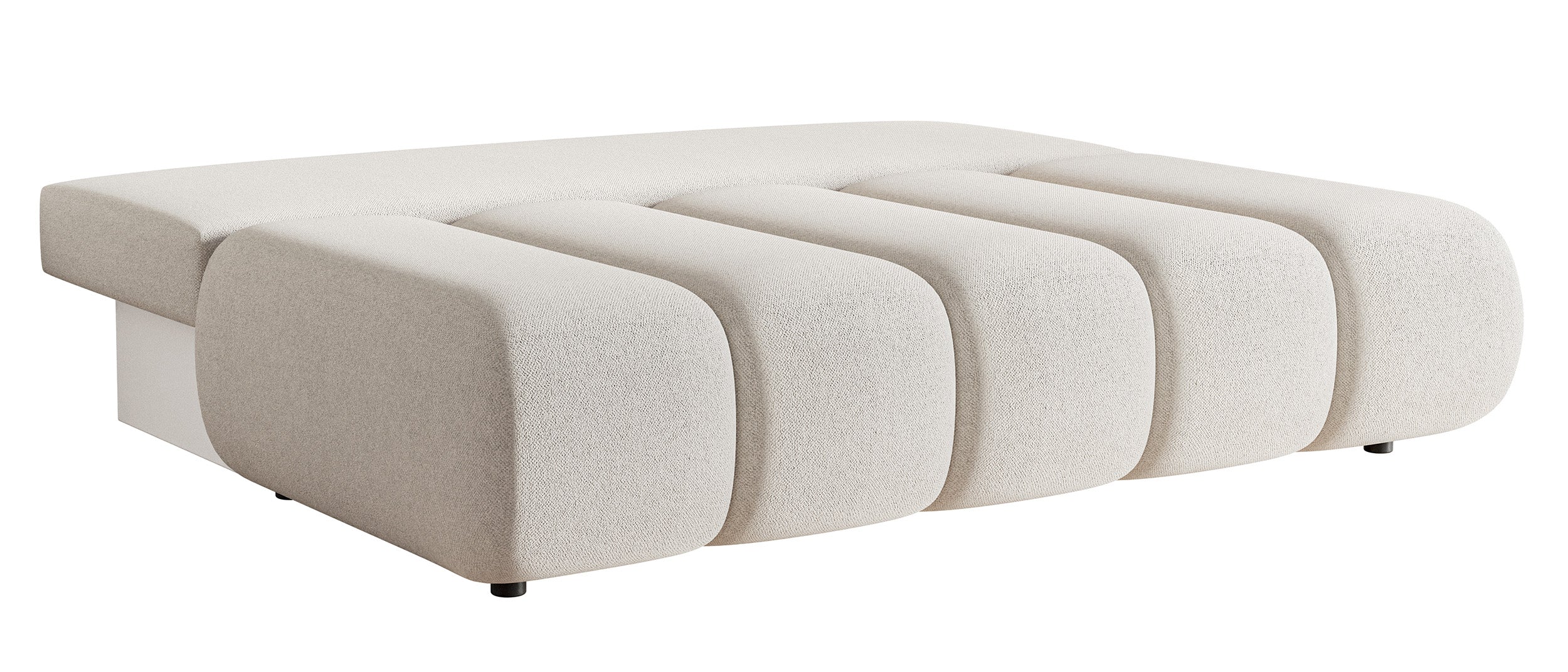 Kanapa trzyosobowa Dandelino Mini z funkcją spania kremowa szenil - Image 6