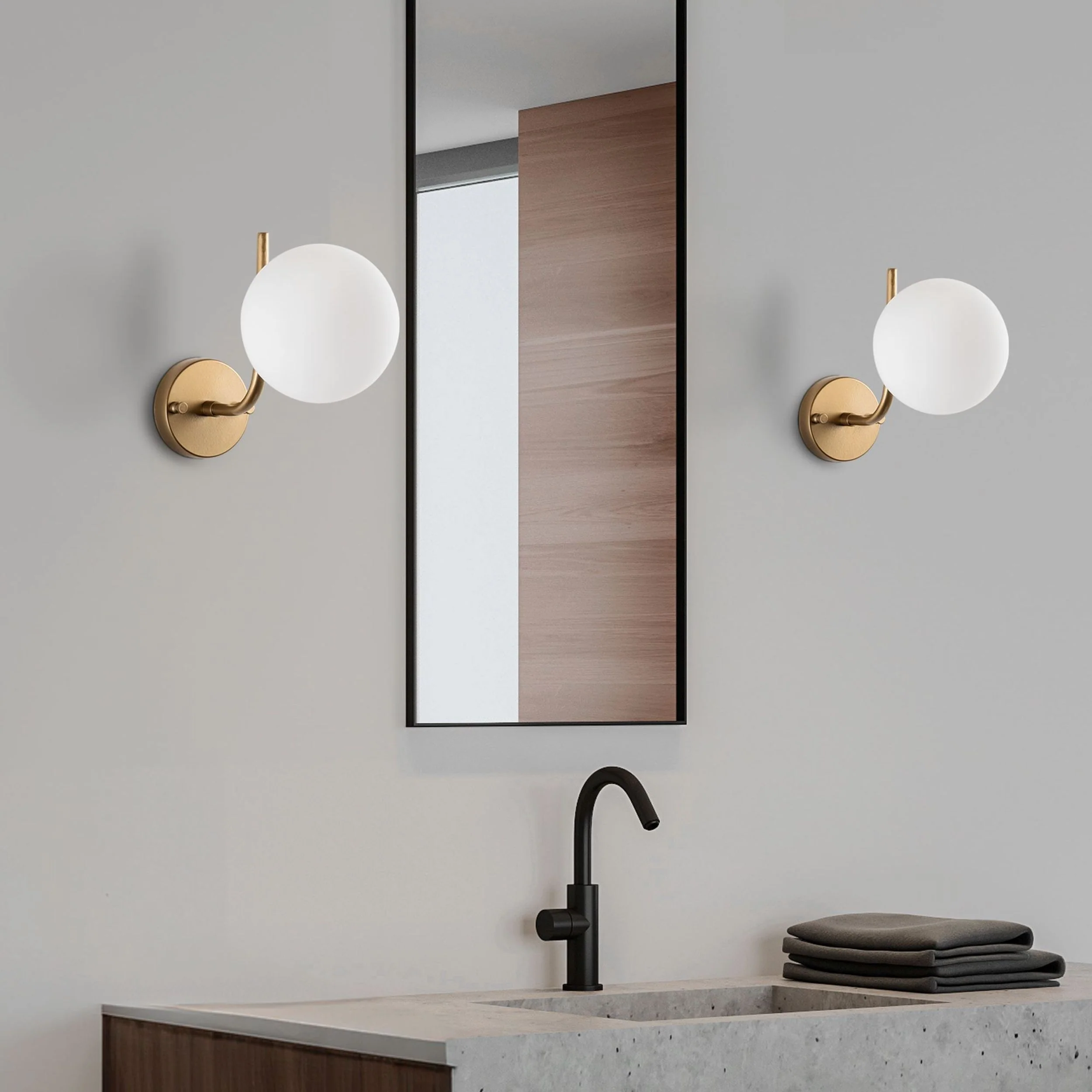Kinkiet Antler biało-złoty - Image 4