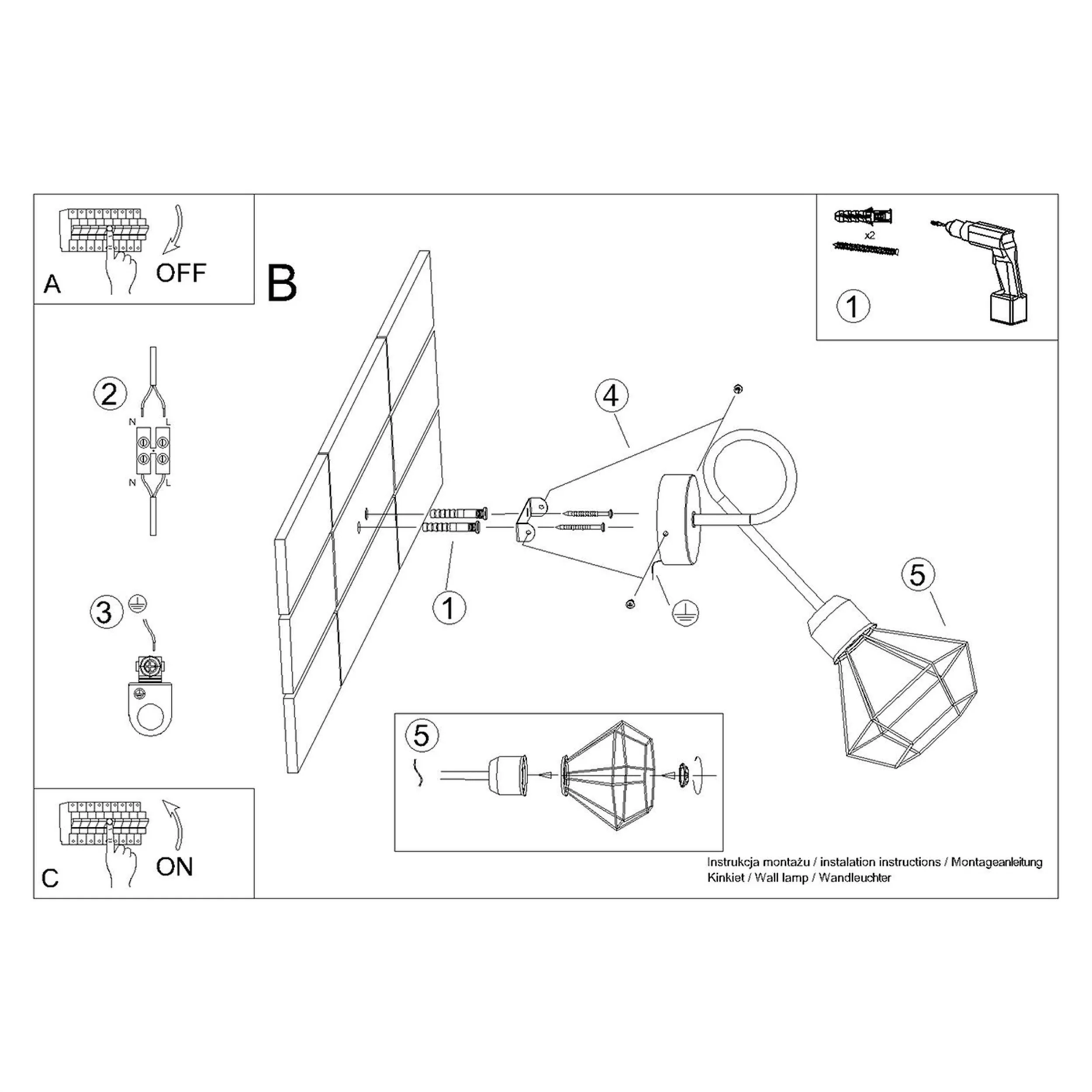 Kinkiet Artemis x1 czarny - Image 9