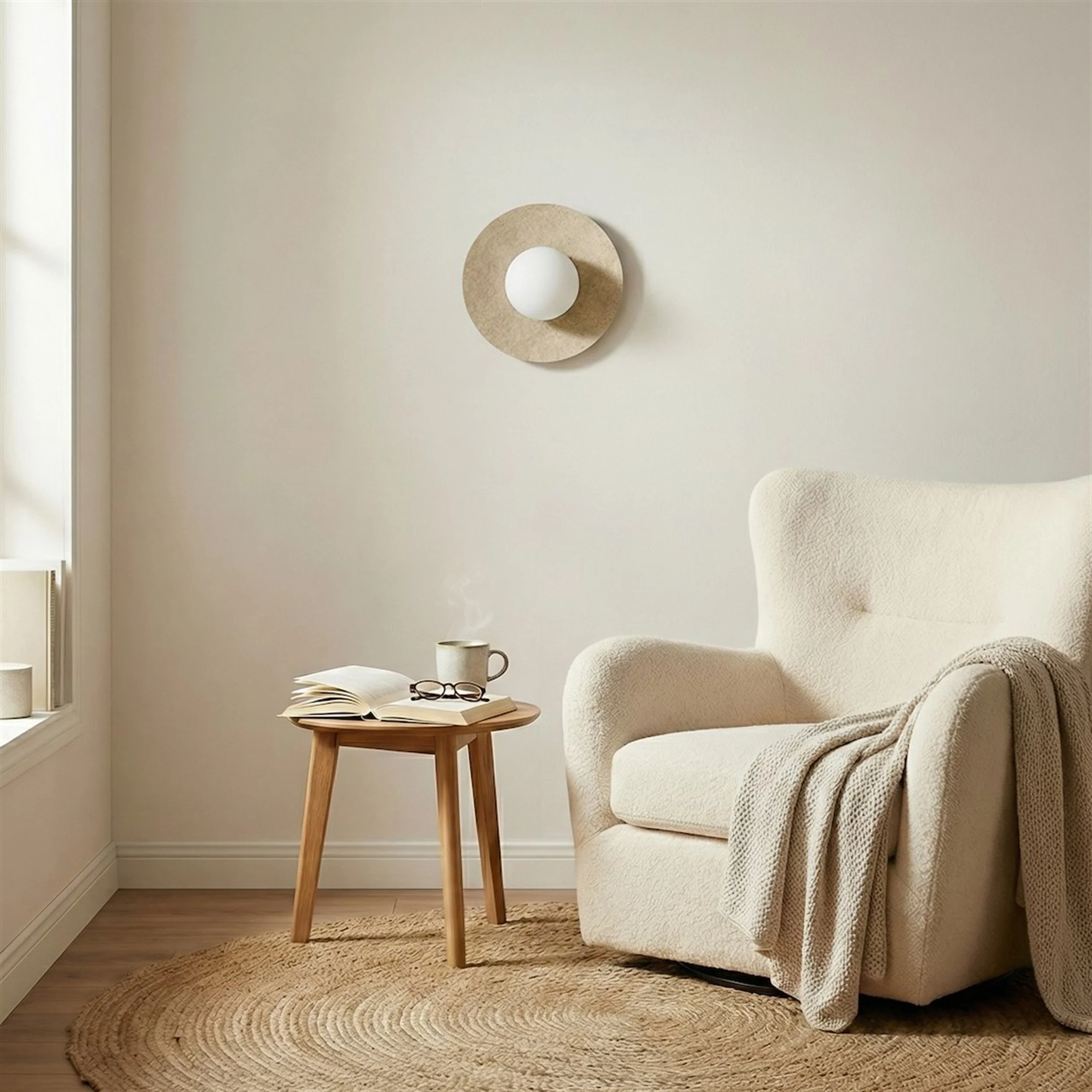 Kinkiet Calma S 20 cm beżowy - Image 3