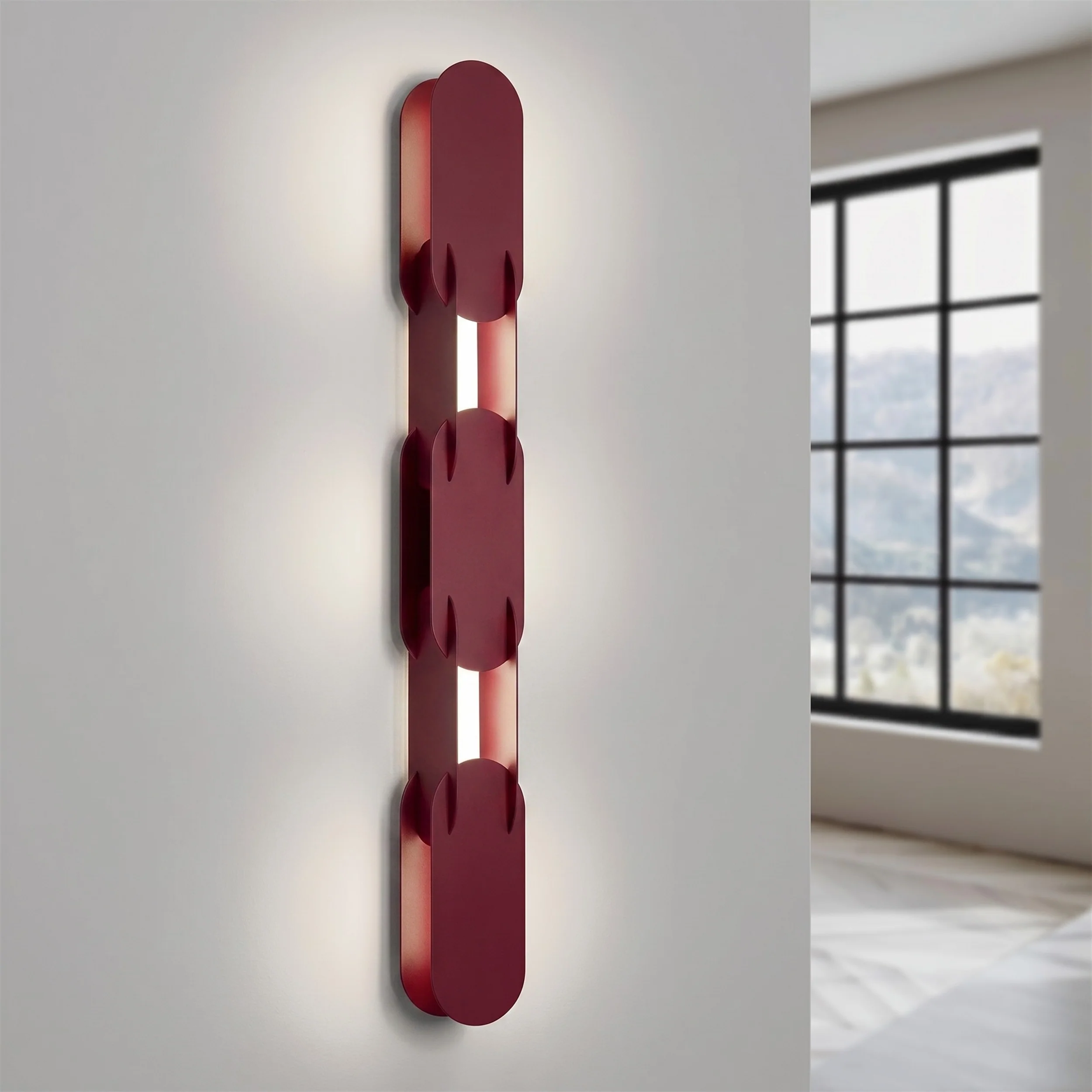 Kinkiet Chain 91 cm LED burgund - Image 3