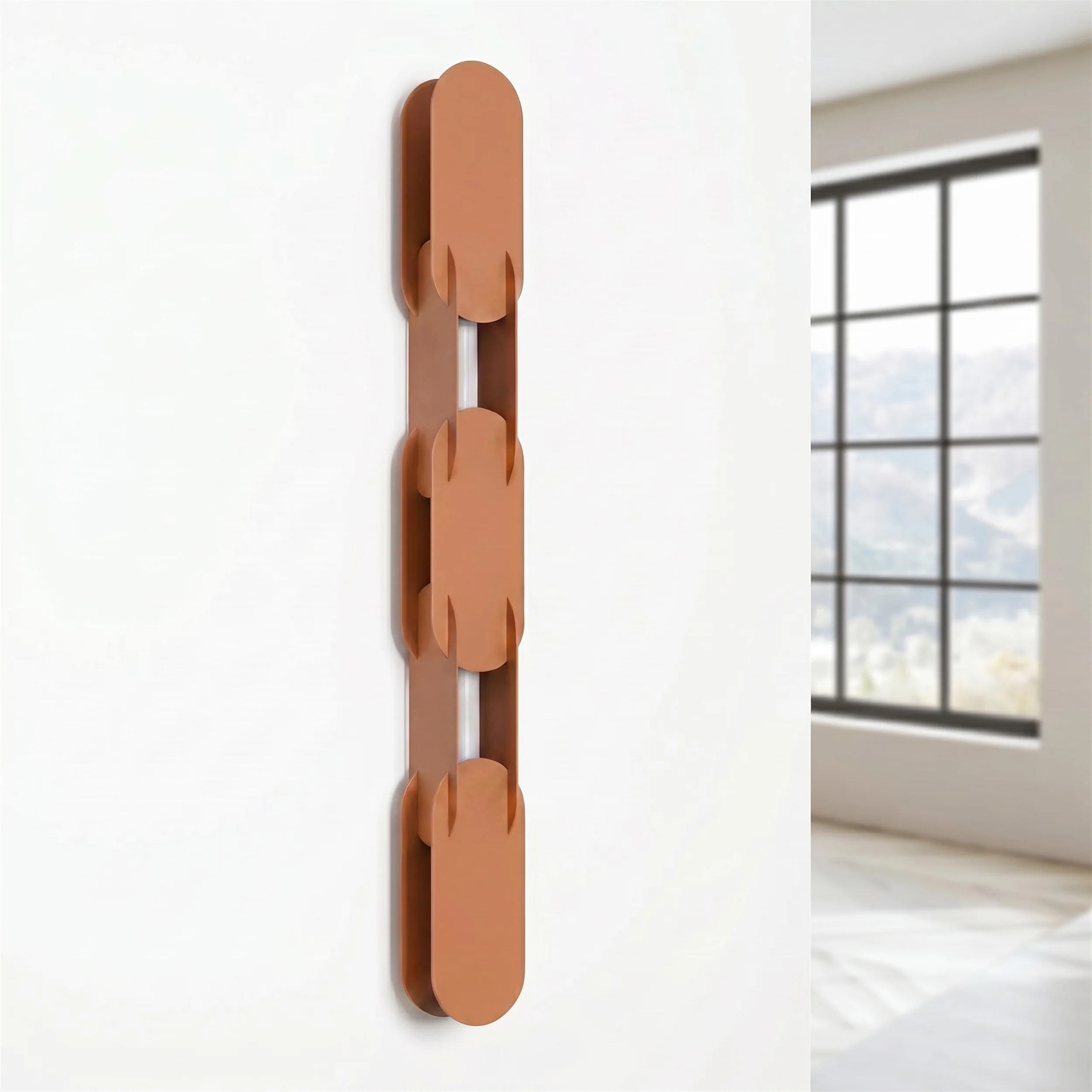 Kinkiet Chain 91 cm LED ochra czerwona - Image 2