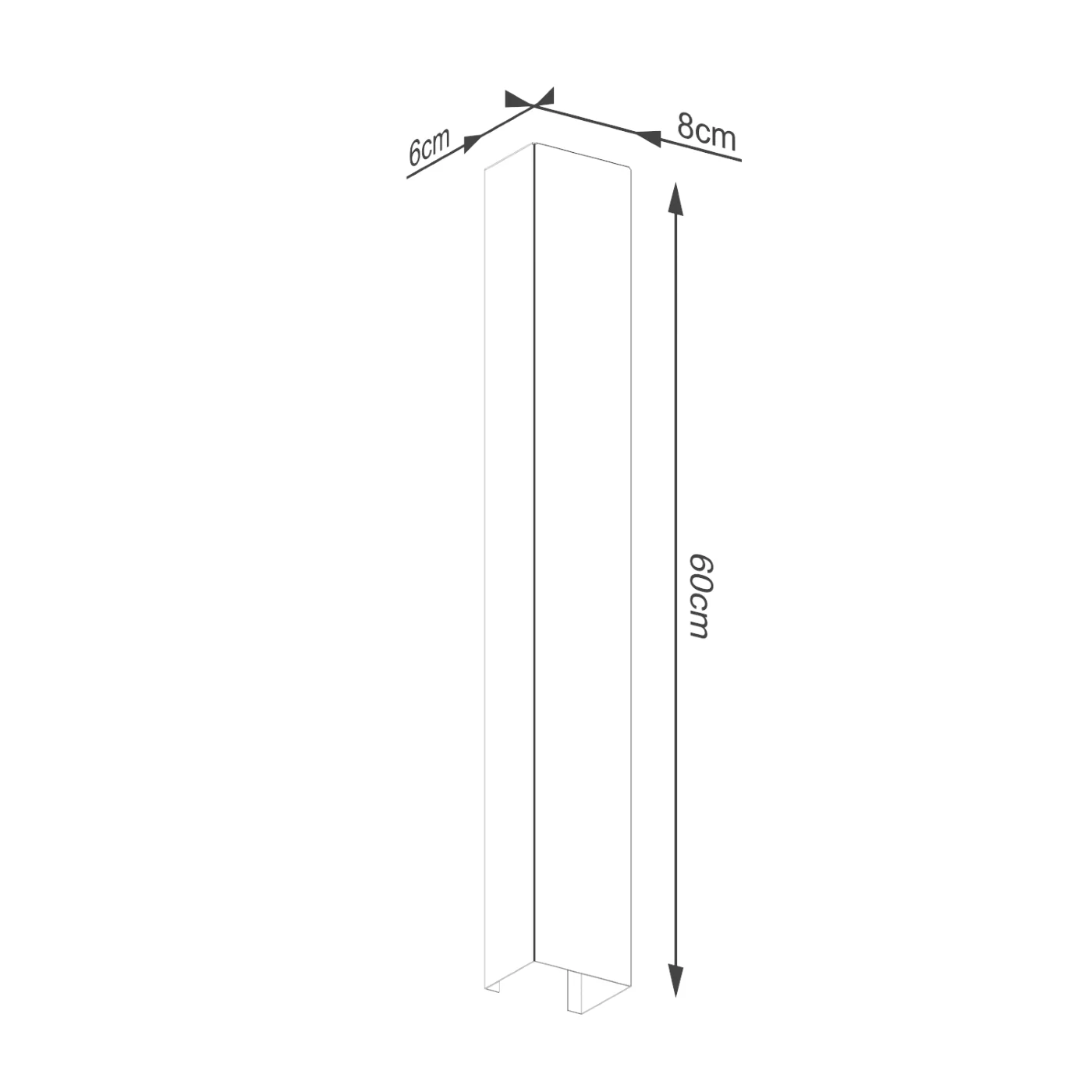 Kinkiet Freya 60 cm czarny - Image 10