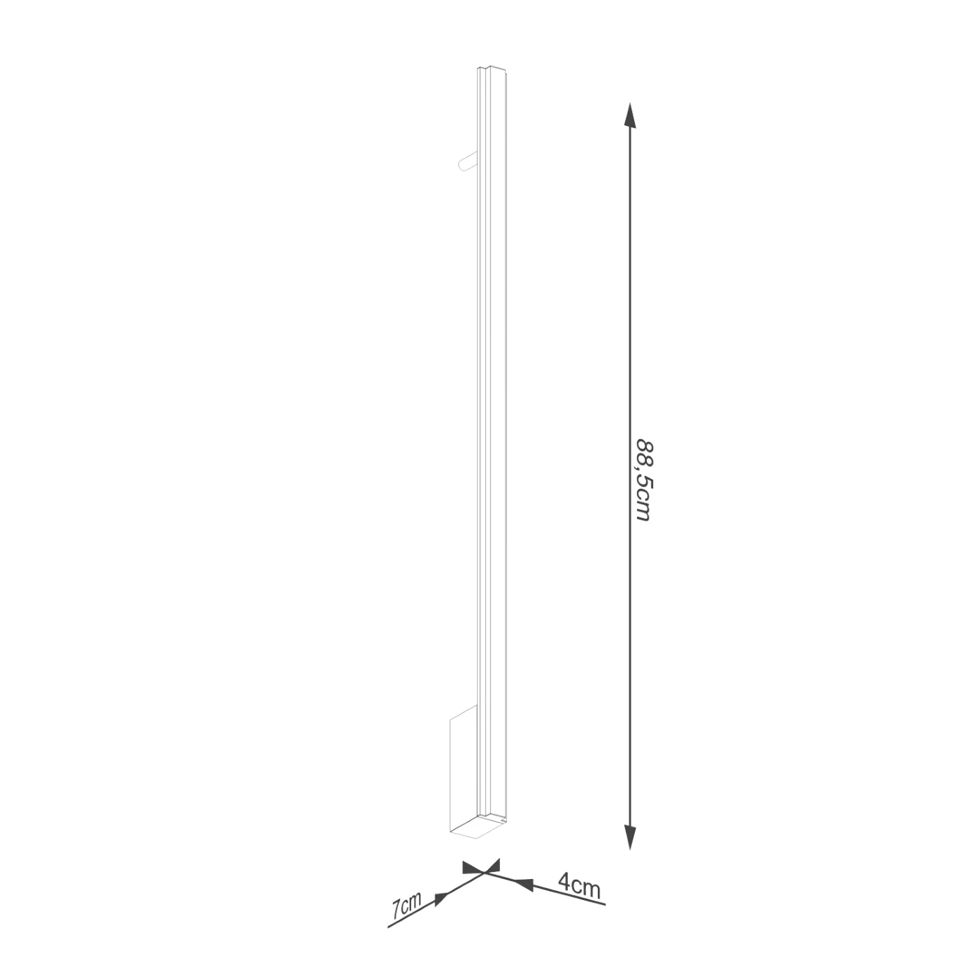 Kinkiet Lagom LED 90 cm czarny 3000K - Image 11